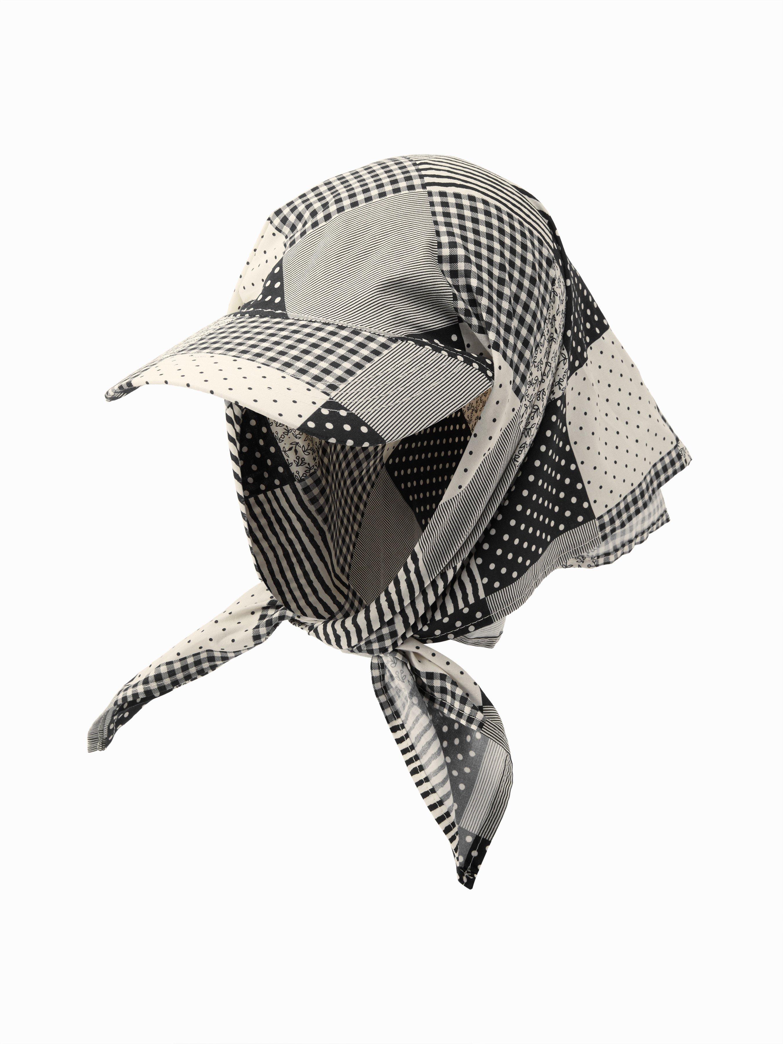 POLKA DOT & GINGHAM HEADSCARF BASEBALL HAT by CIDER