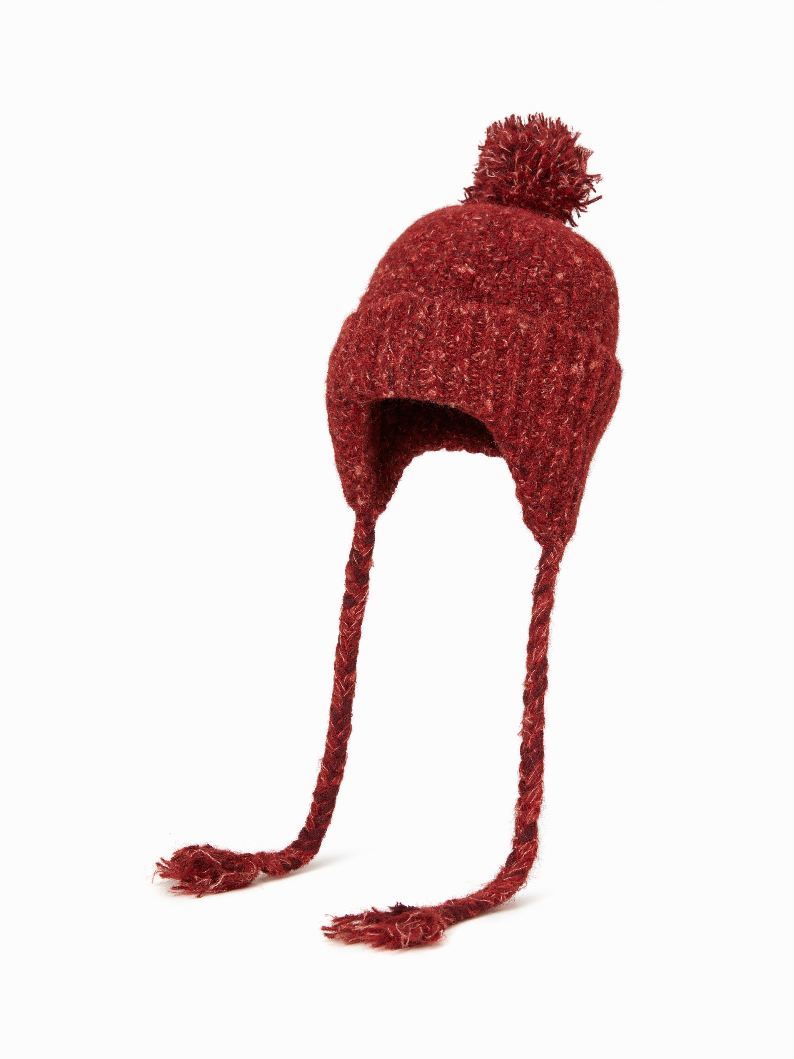 POM-POM KNITTED TRAPPER HAT by CIDER