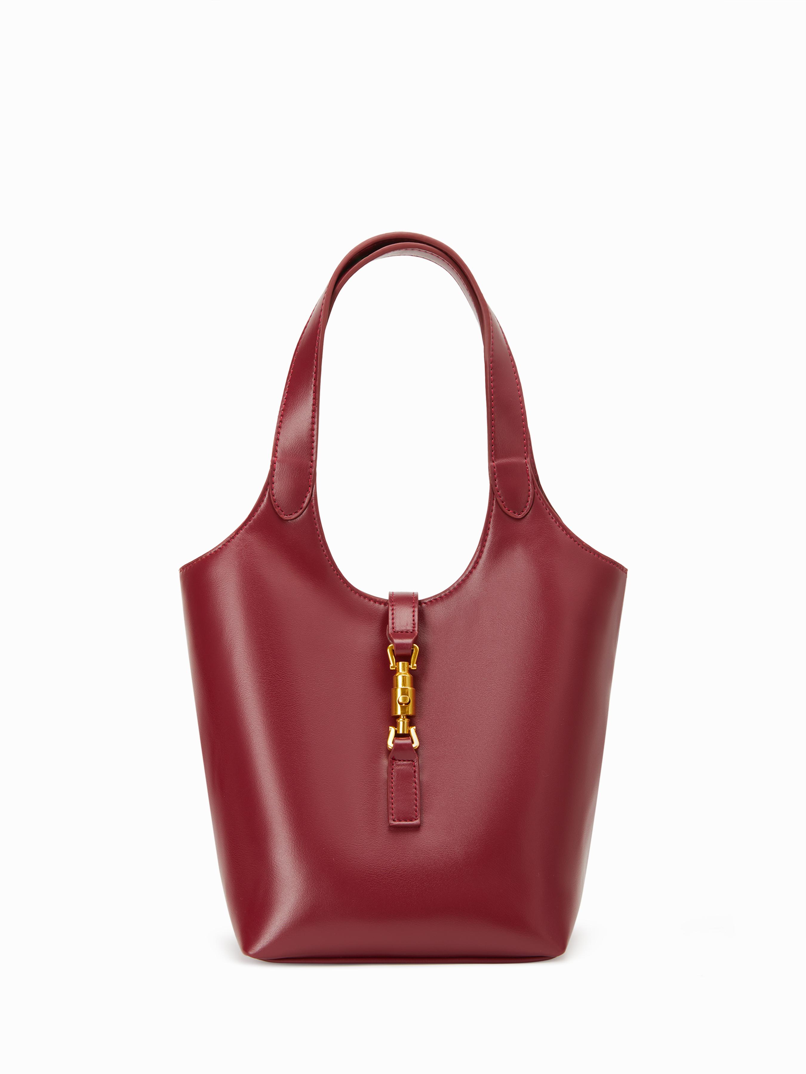 PUSH-LOCK DECOR FAUX LEATHER SHOULDER BAG & CROSSBODY BAG by CIDER