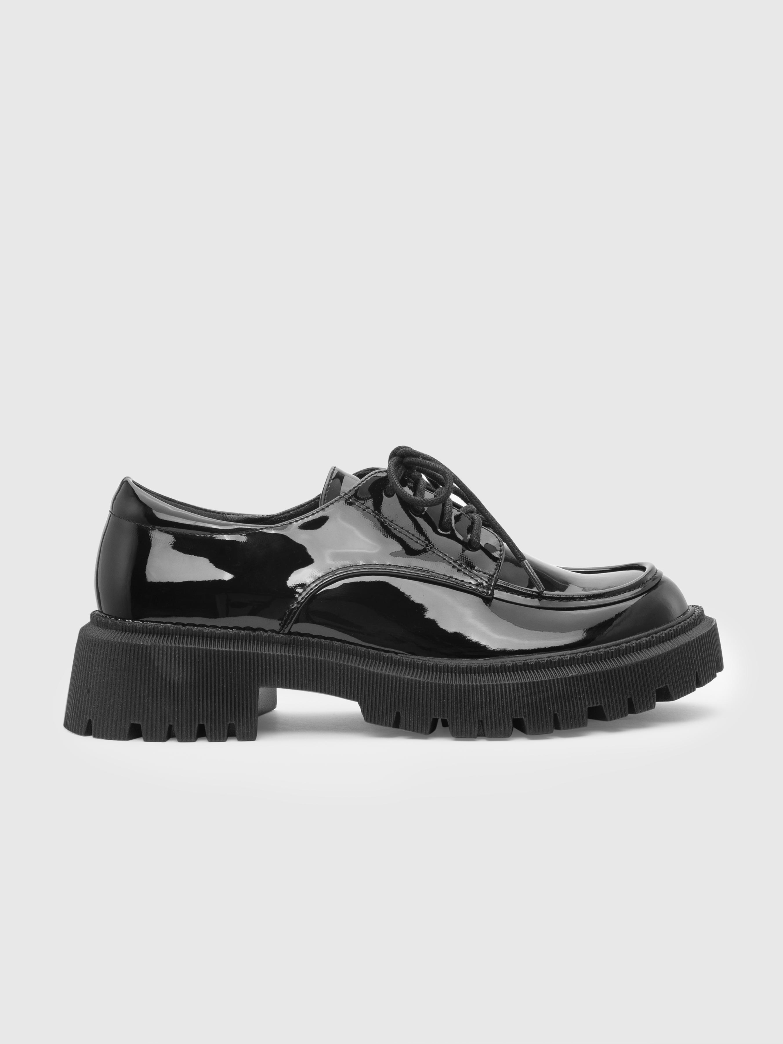 Platform Polished Loafers by CIDER