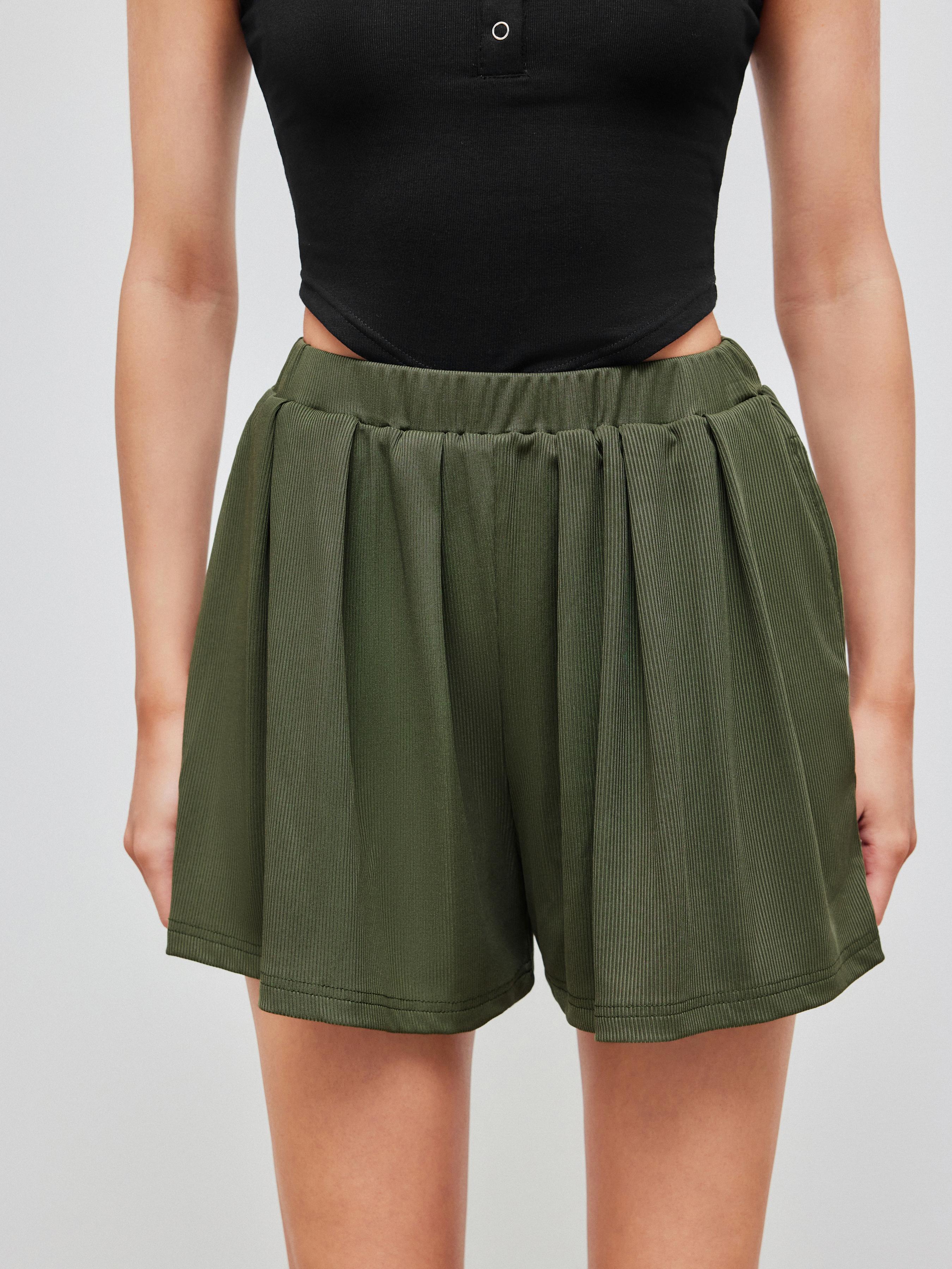 Pull-On Flounce Shorts by CIDER