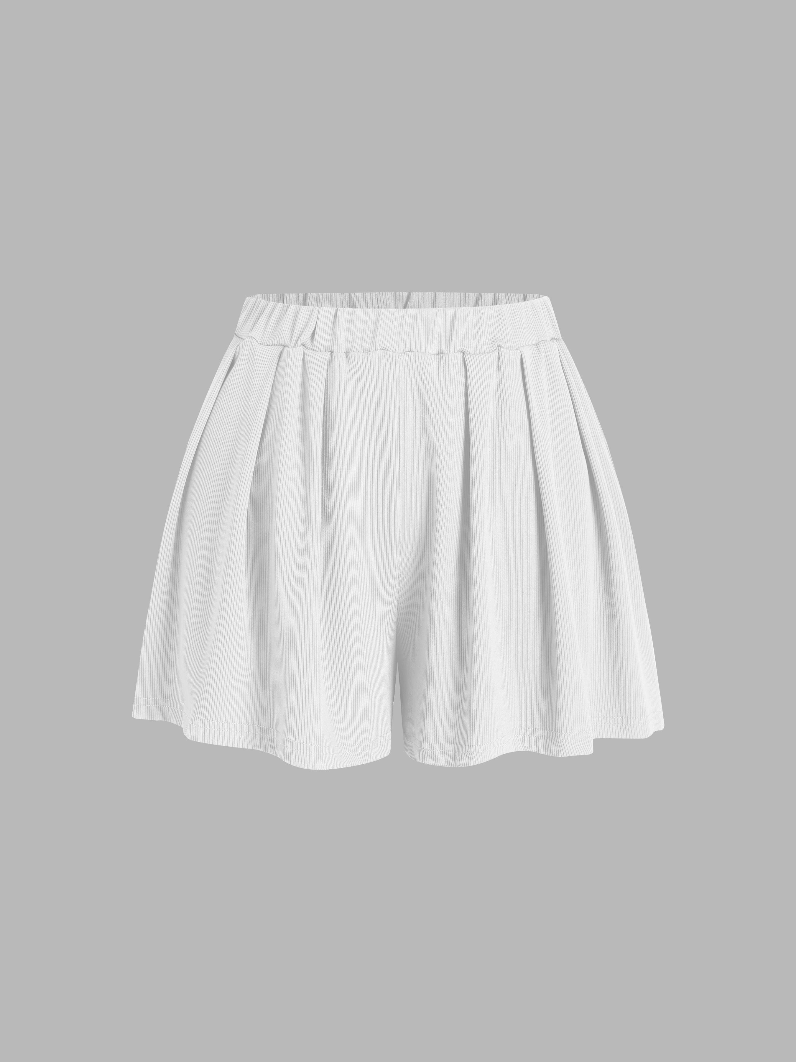 Pull-On Flounce Shorts by CIDER