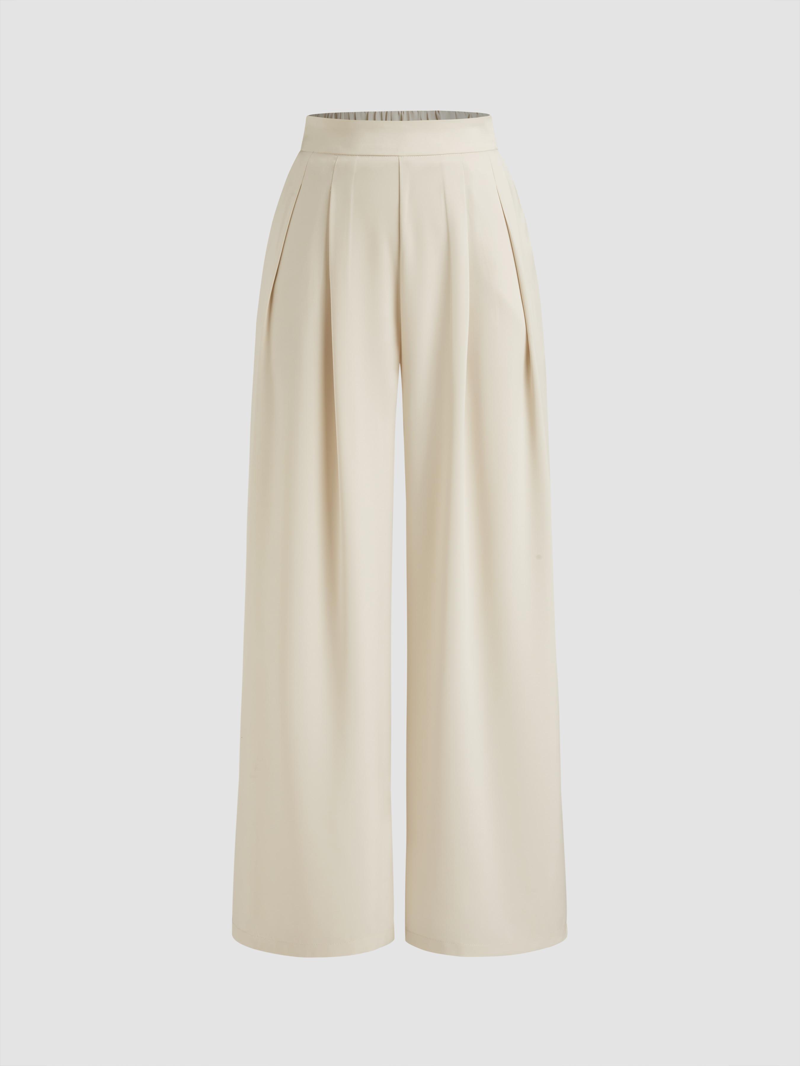 Pull-On Pleated Trousers by CIDER