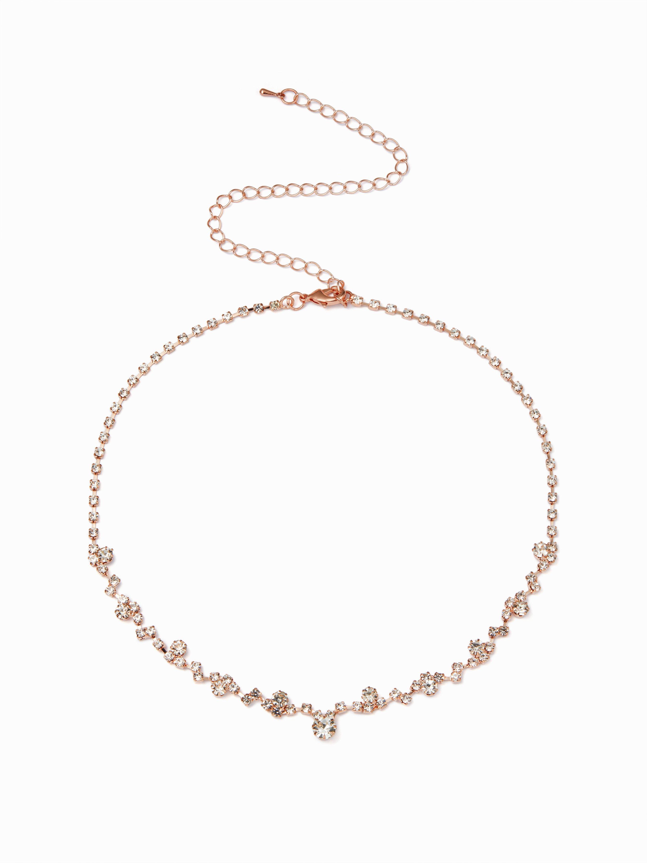 RHINESTONE NECKLACE by CIDER