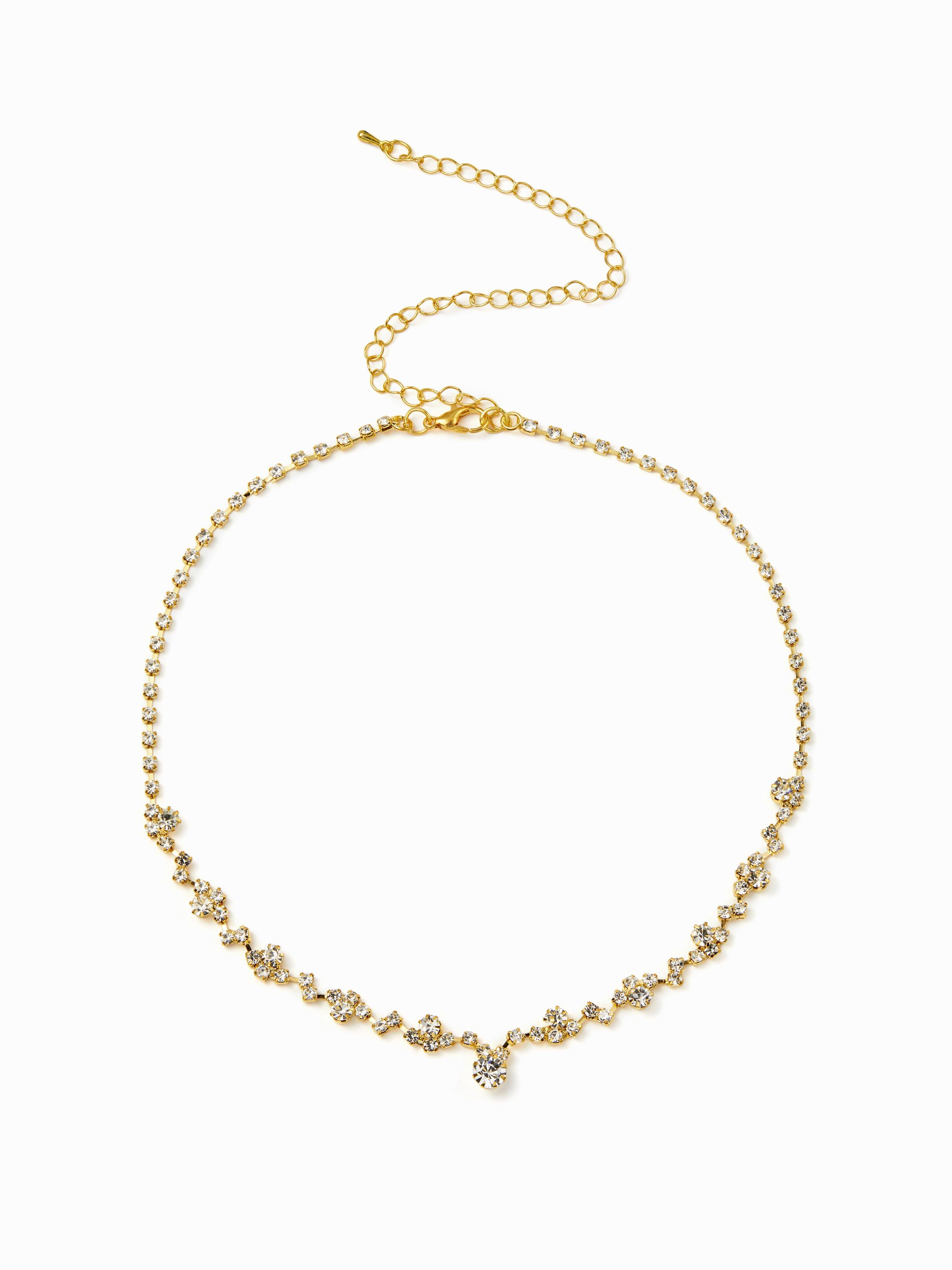 RHINESTONE NECKLACE by CIDER