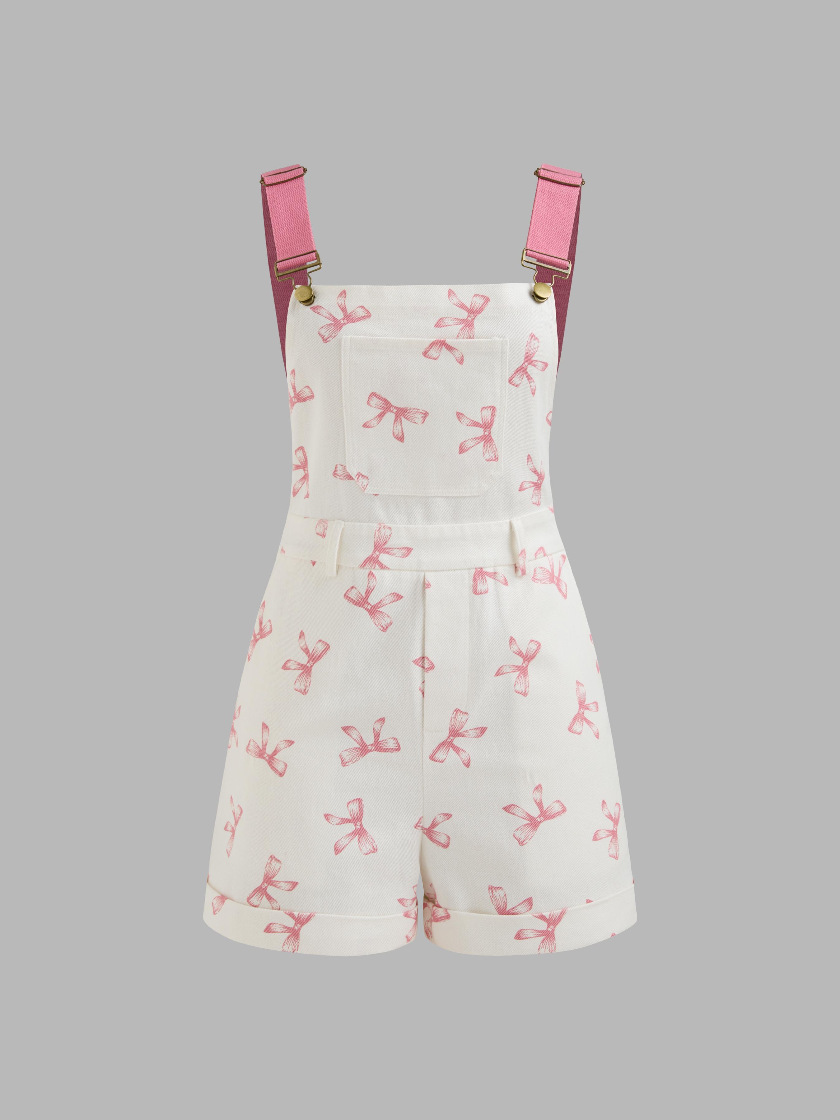 Romper con bolsillo y gráfico de concha y cuello cuadrado by CIDER