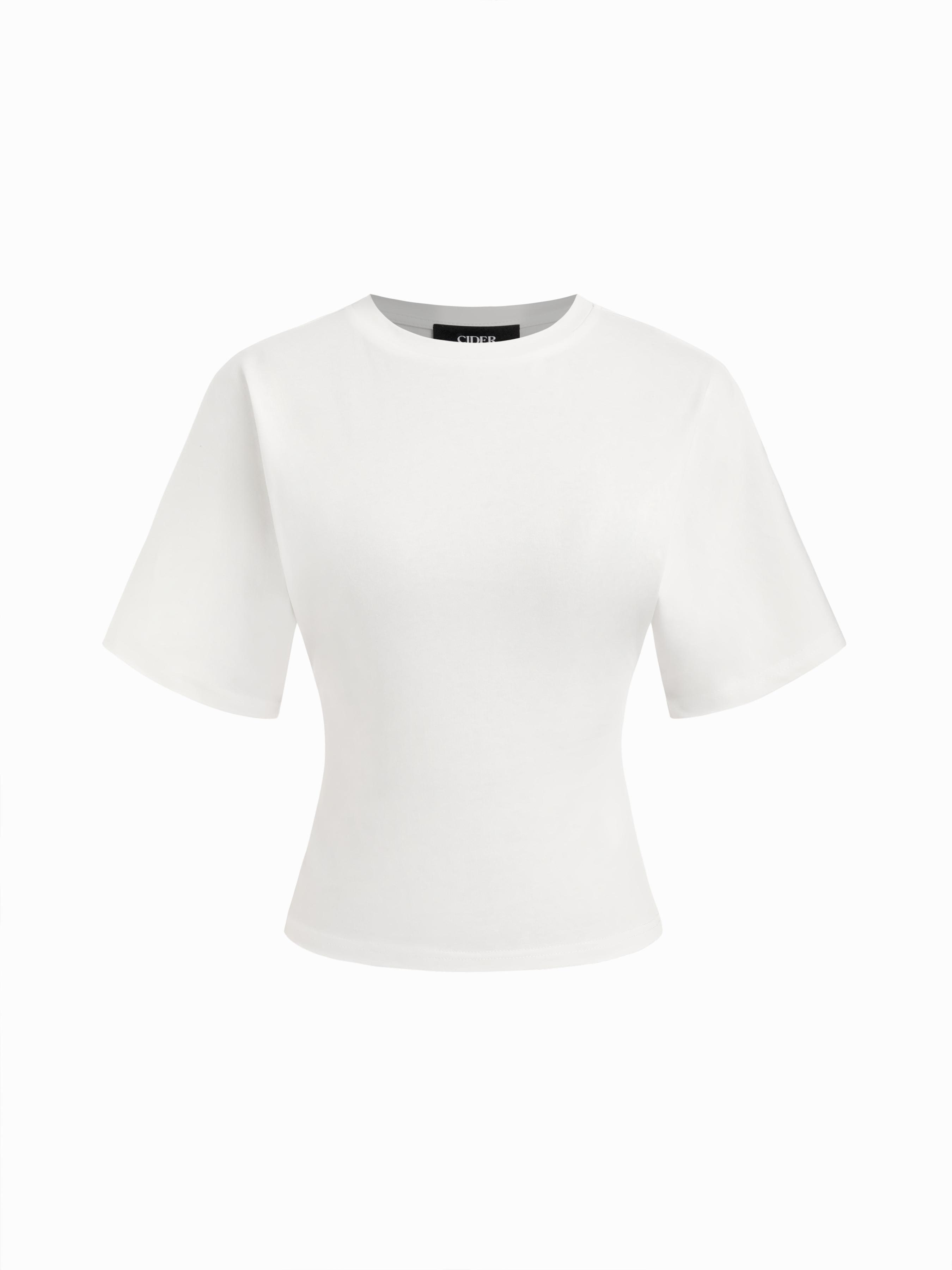 Round Neckline Tee by CIDER