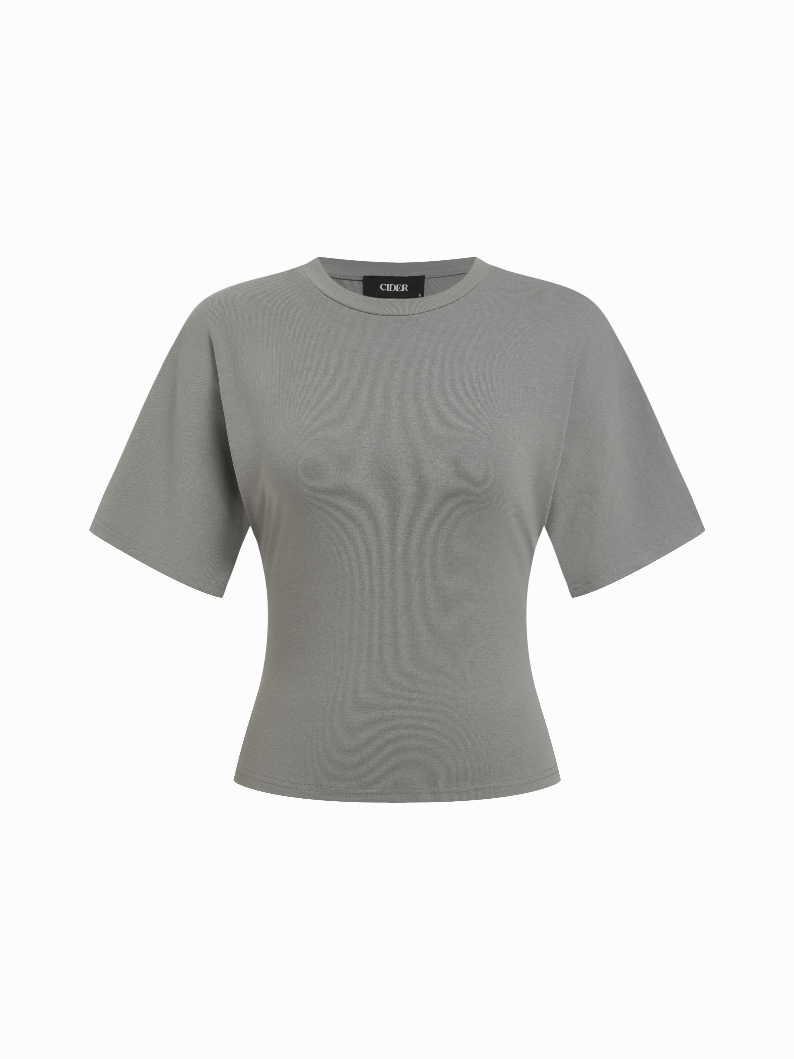 Round Neckline Tee by CIDER