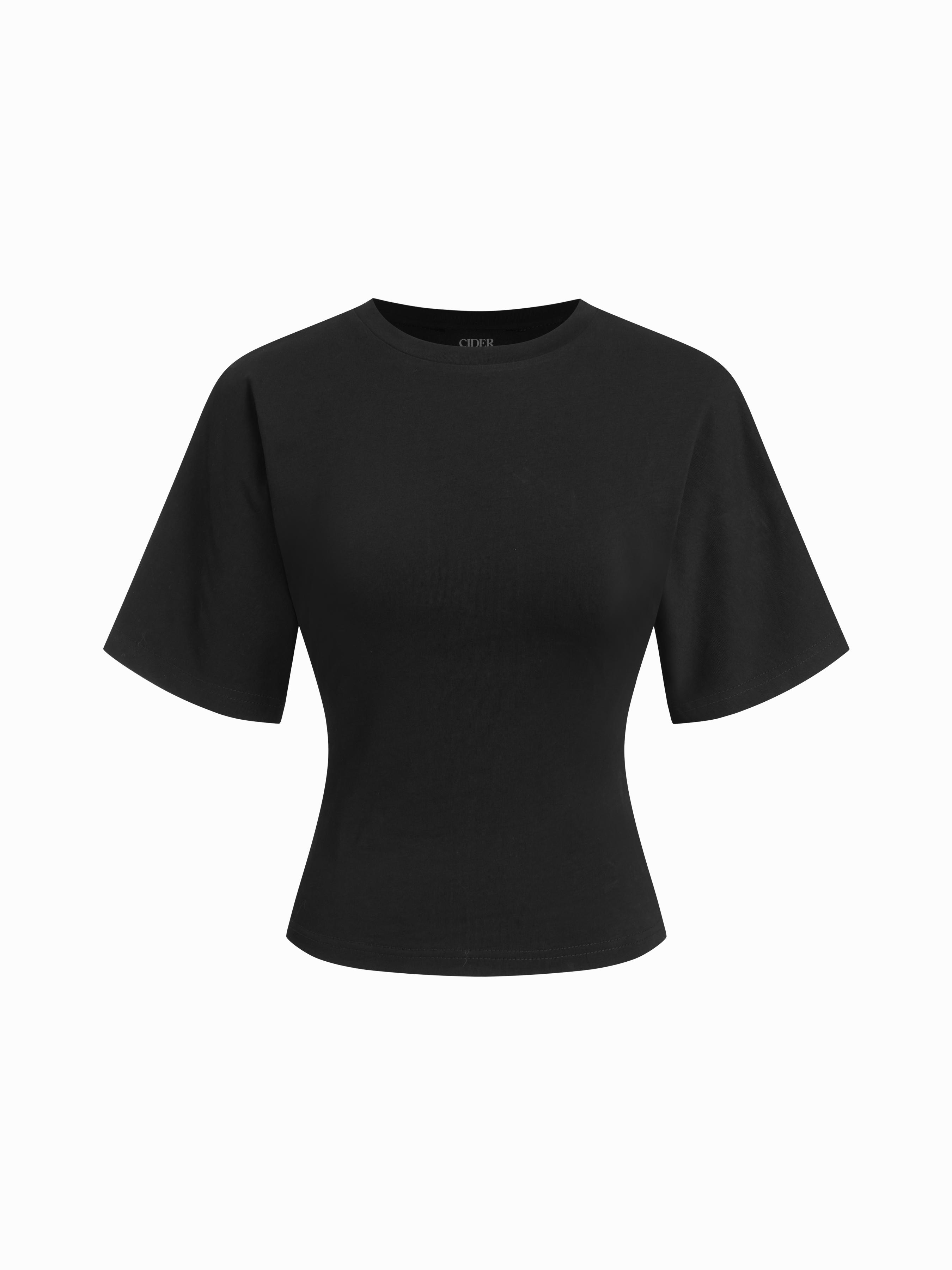 Round Neckline Tee by CIDER