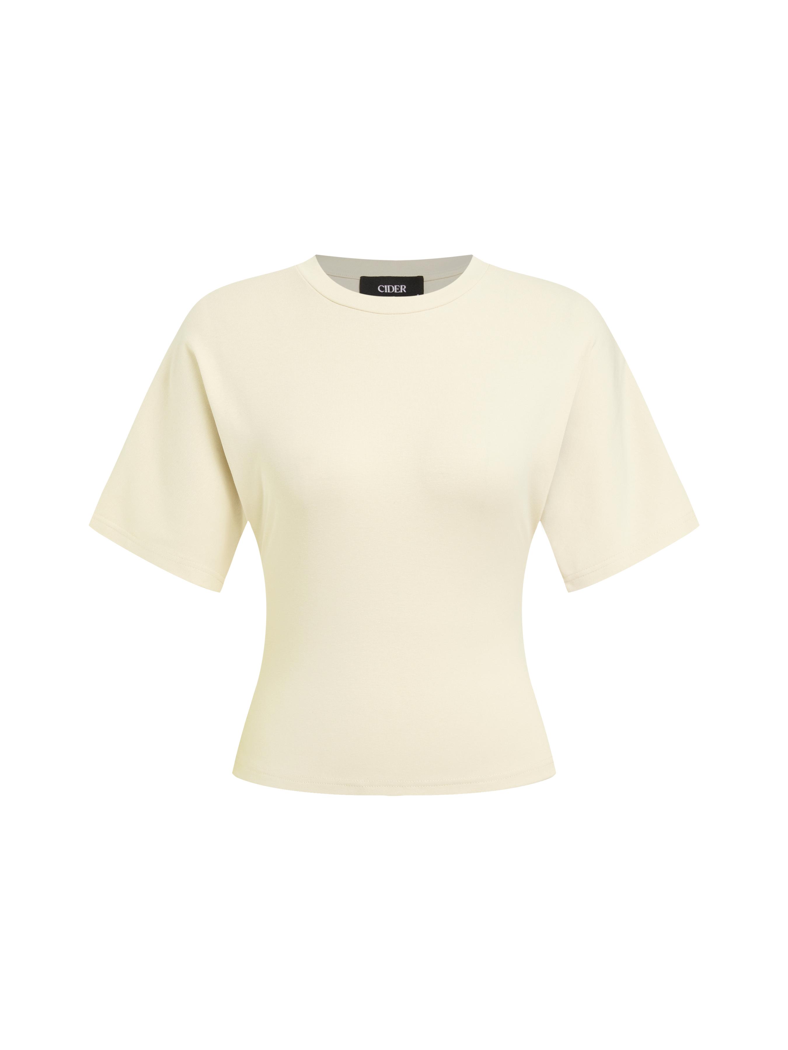 Round Neckline Tee by CIDER