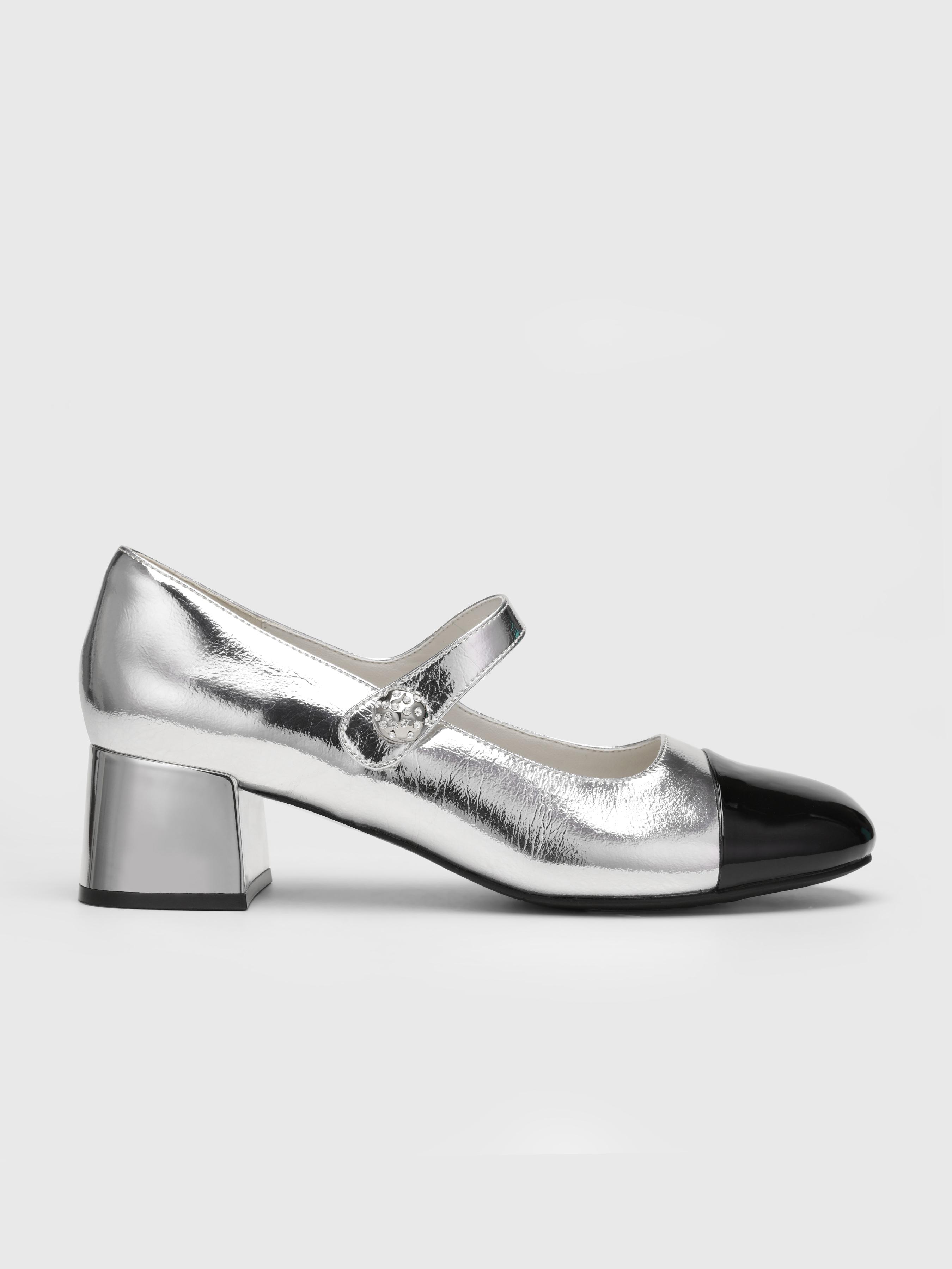 Round Toe Ballet Mary Jane Heels by CIDER