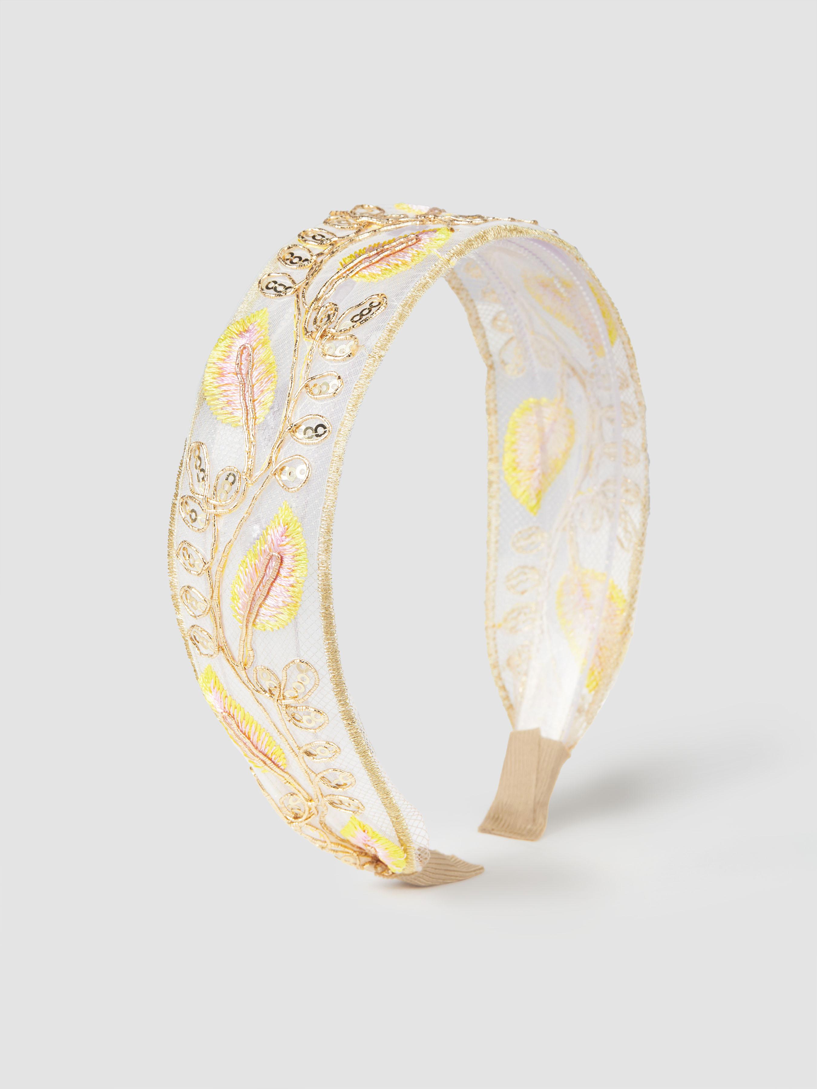 SEQUIN EMBROIDERED HEADBAND by CIDER