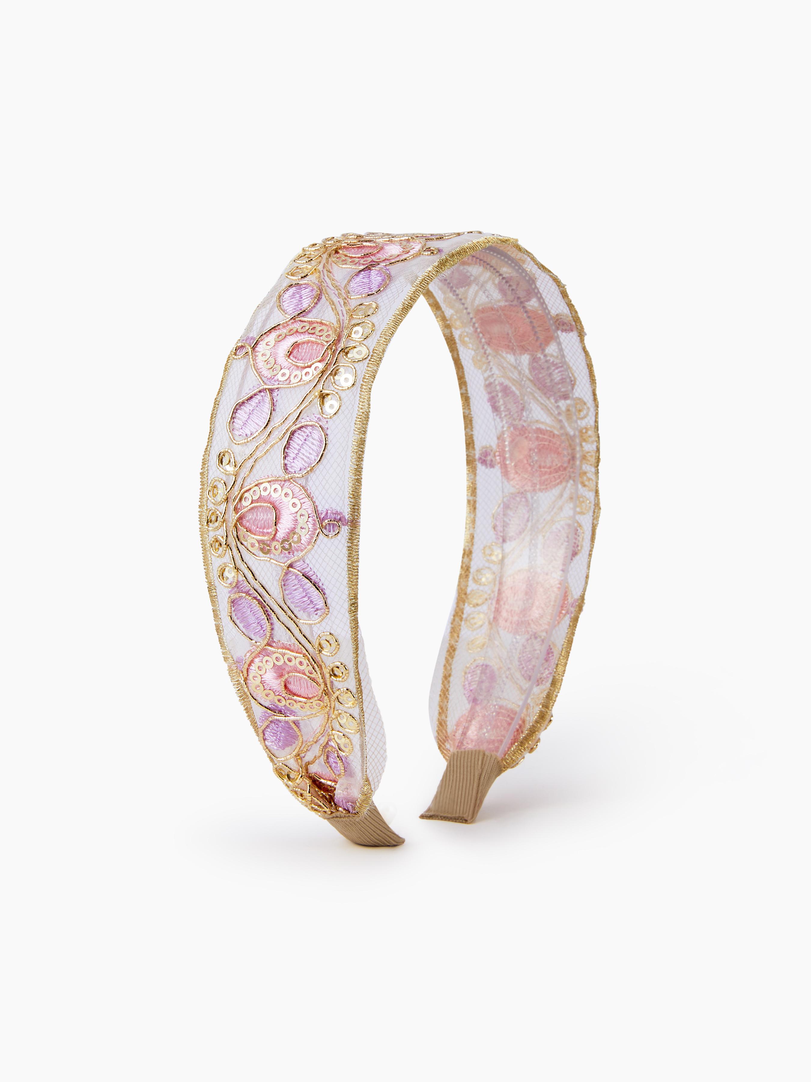 SEQUIN EMBROIDERED HEADBAND by CIDER