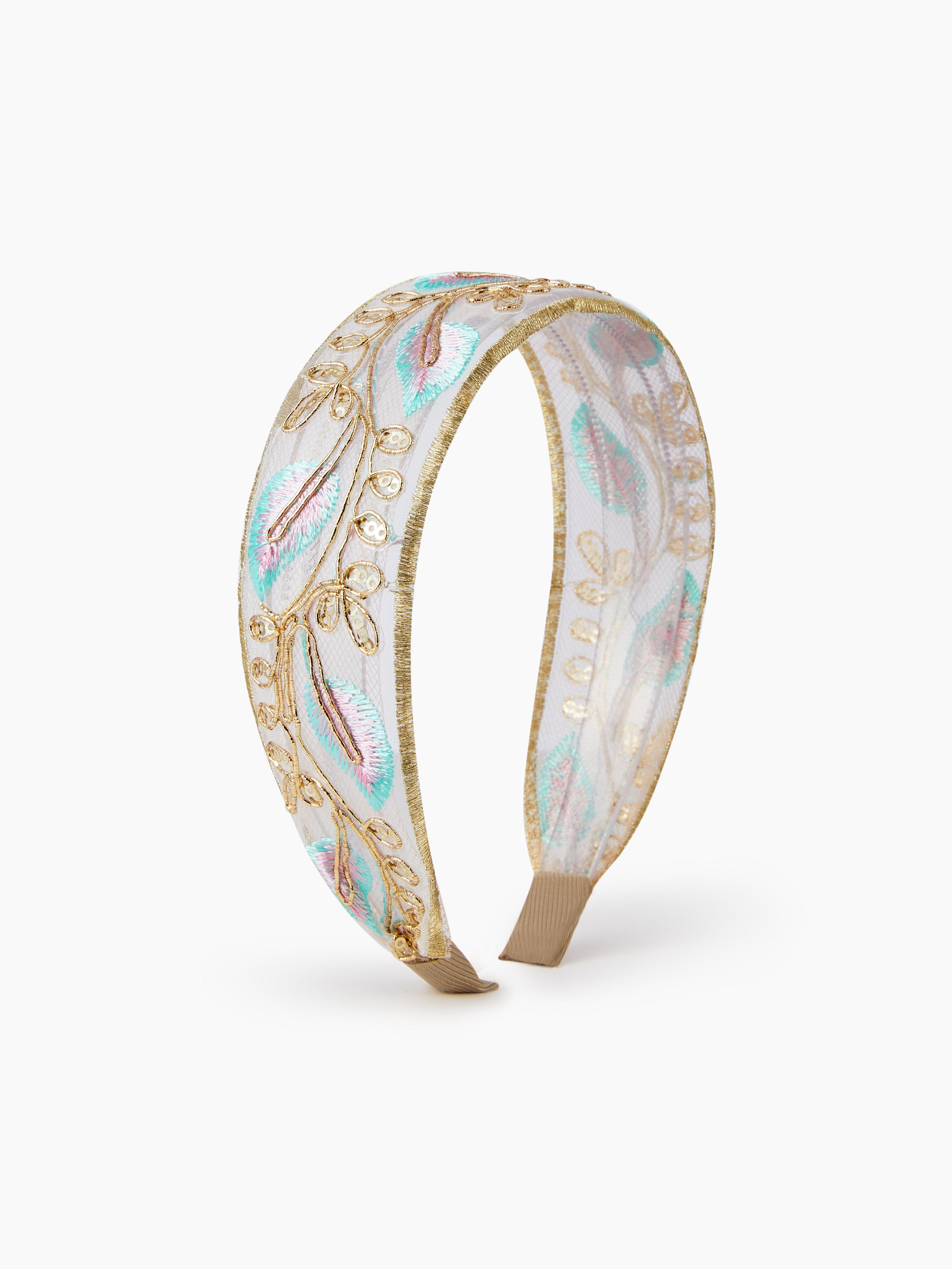 SEQUIN EMBROIDERED HEADBAND by CIDER