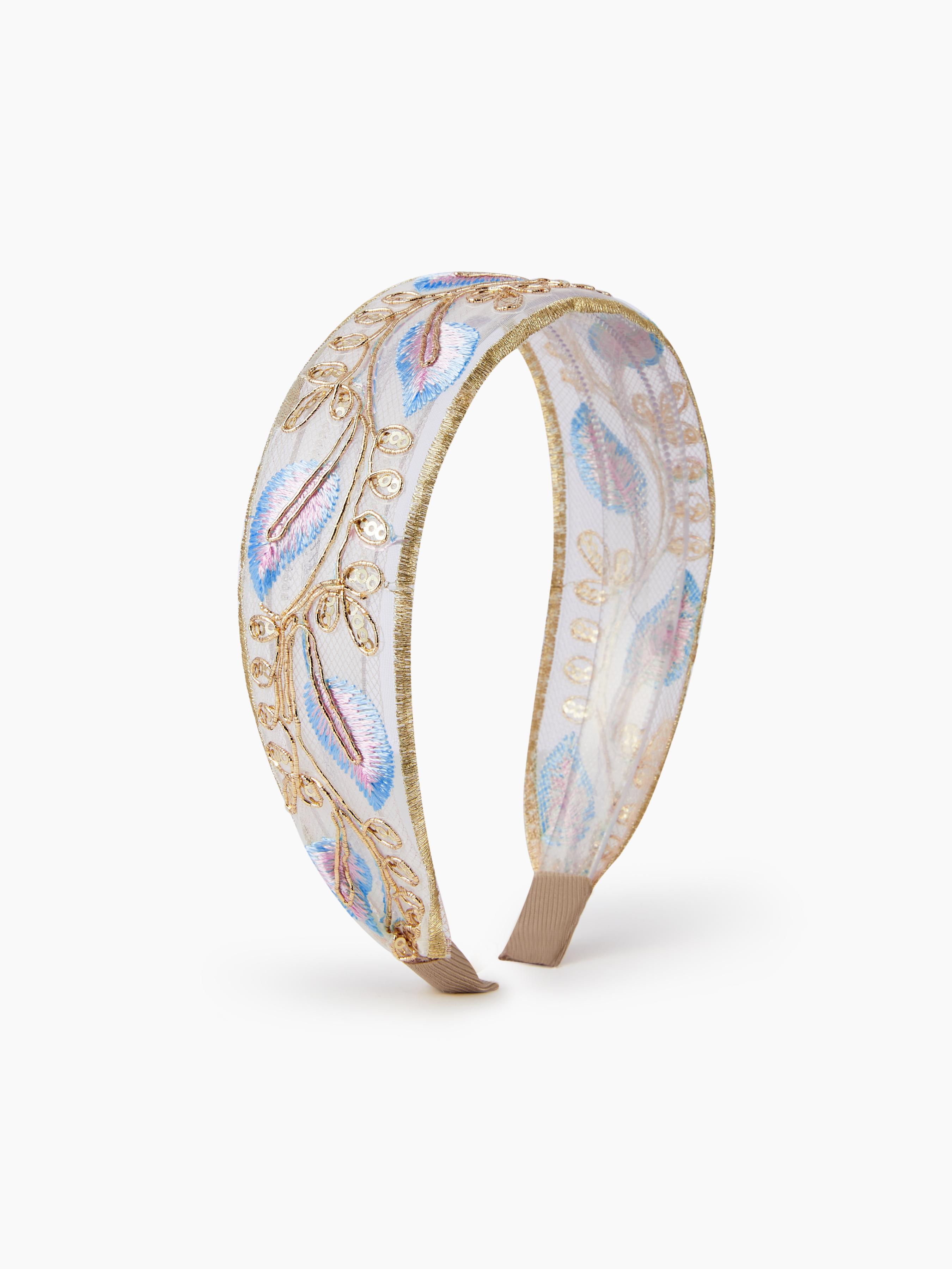 SEQUIN EMBROIDERED HEADBAND by CIDER