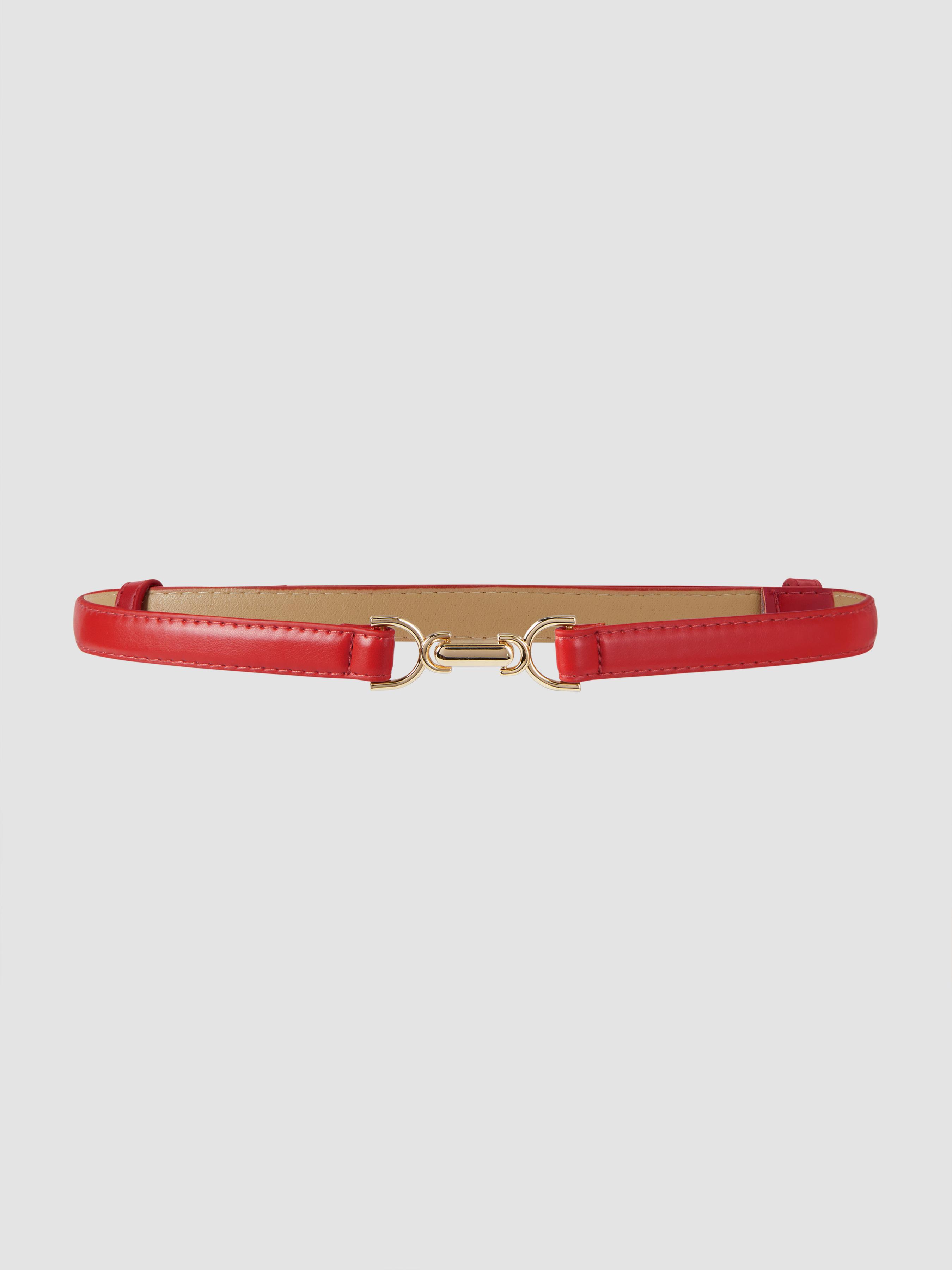 SLIM CLASP-FASTENING BUCKLE BELT by CIDER
