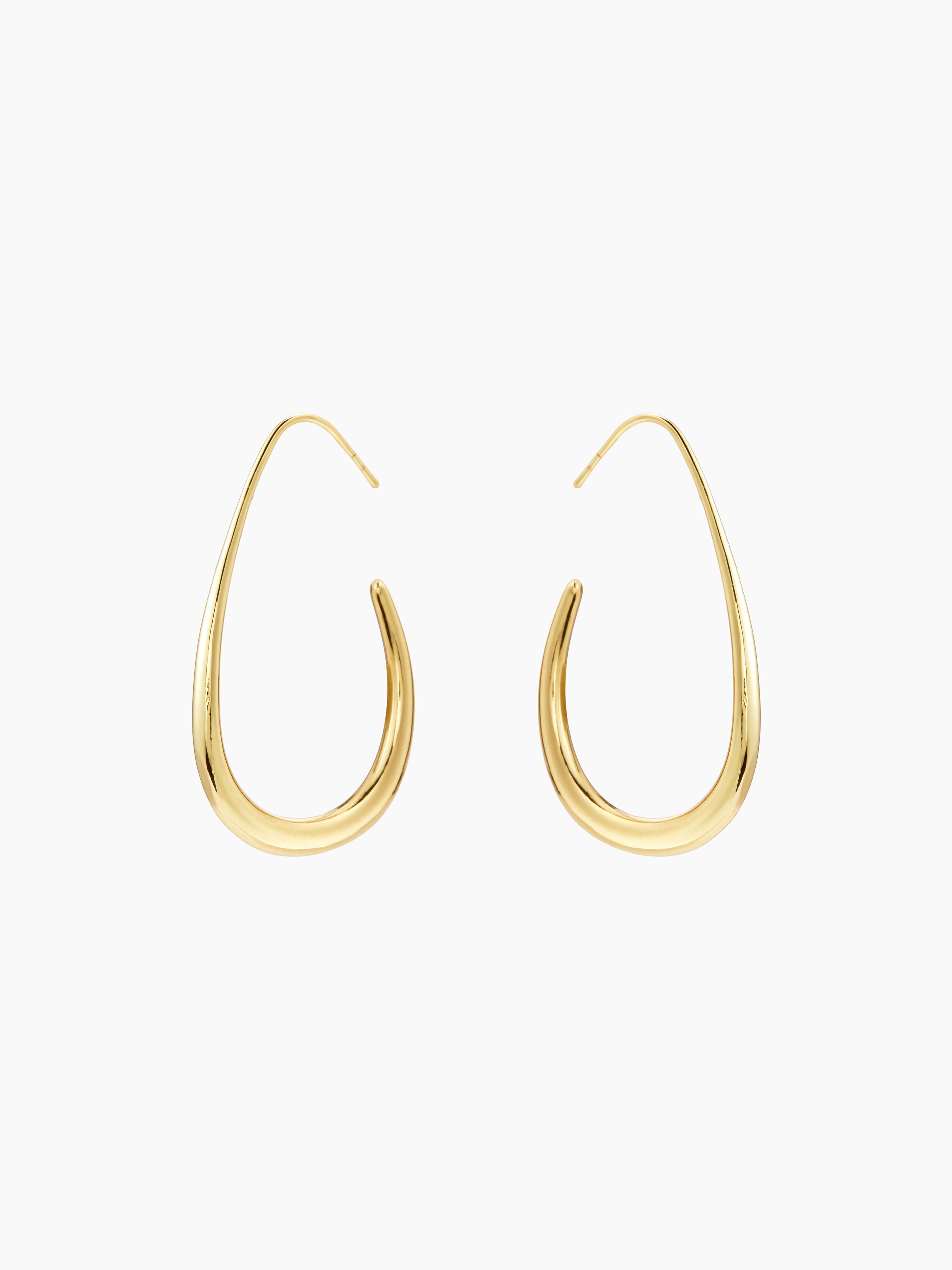 SLIM OVAL DESIGN  HOOP EARRINGS by CIDER