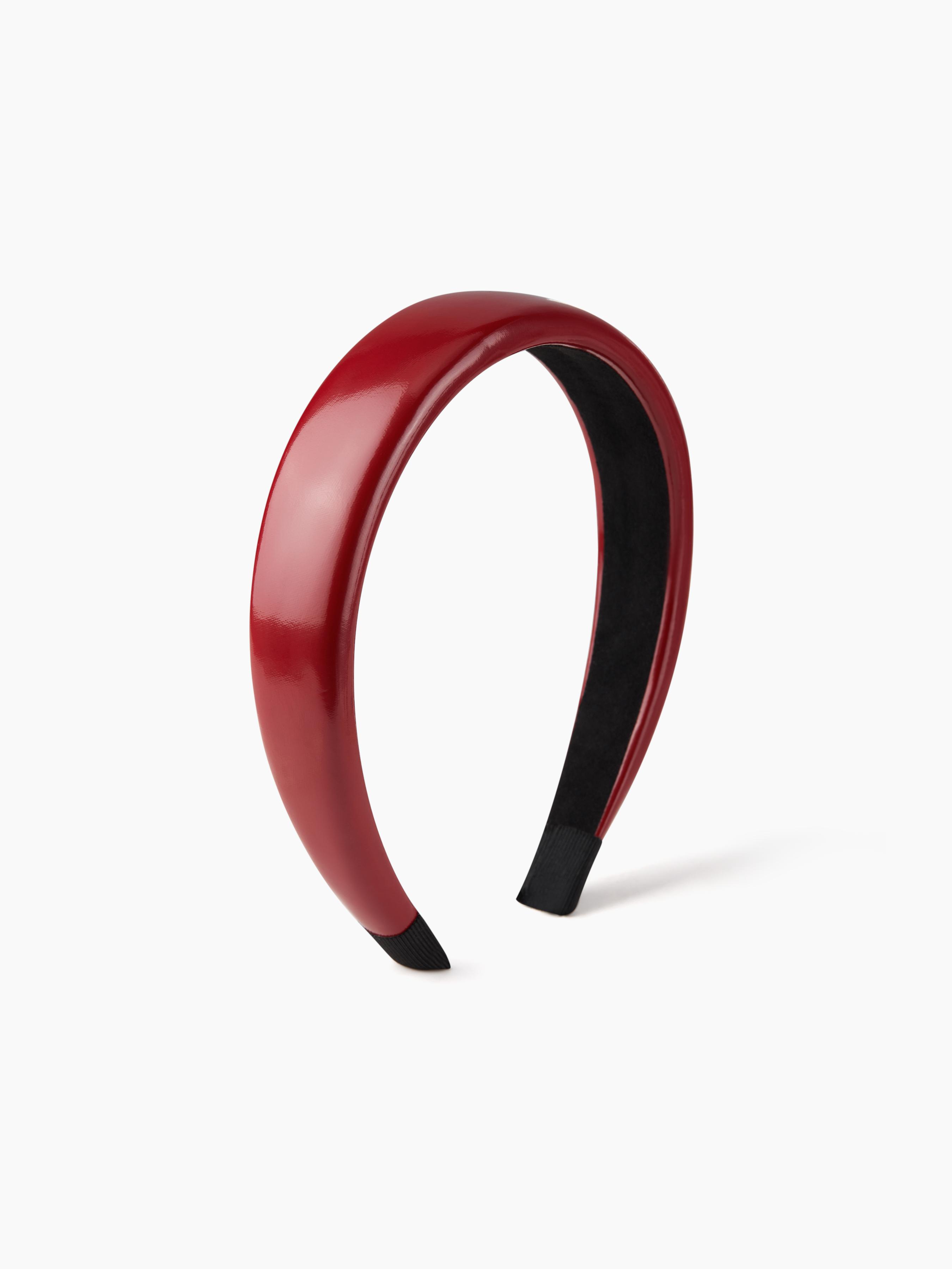 SOLID FAUX PATENT LEATHER HEADBAND by CIDER