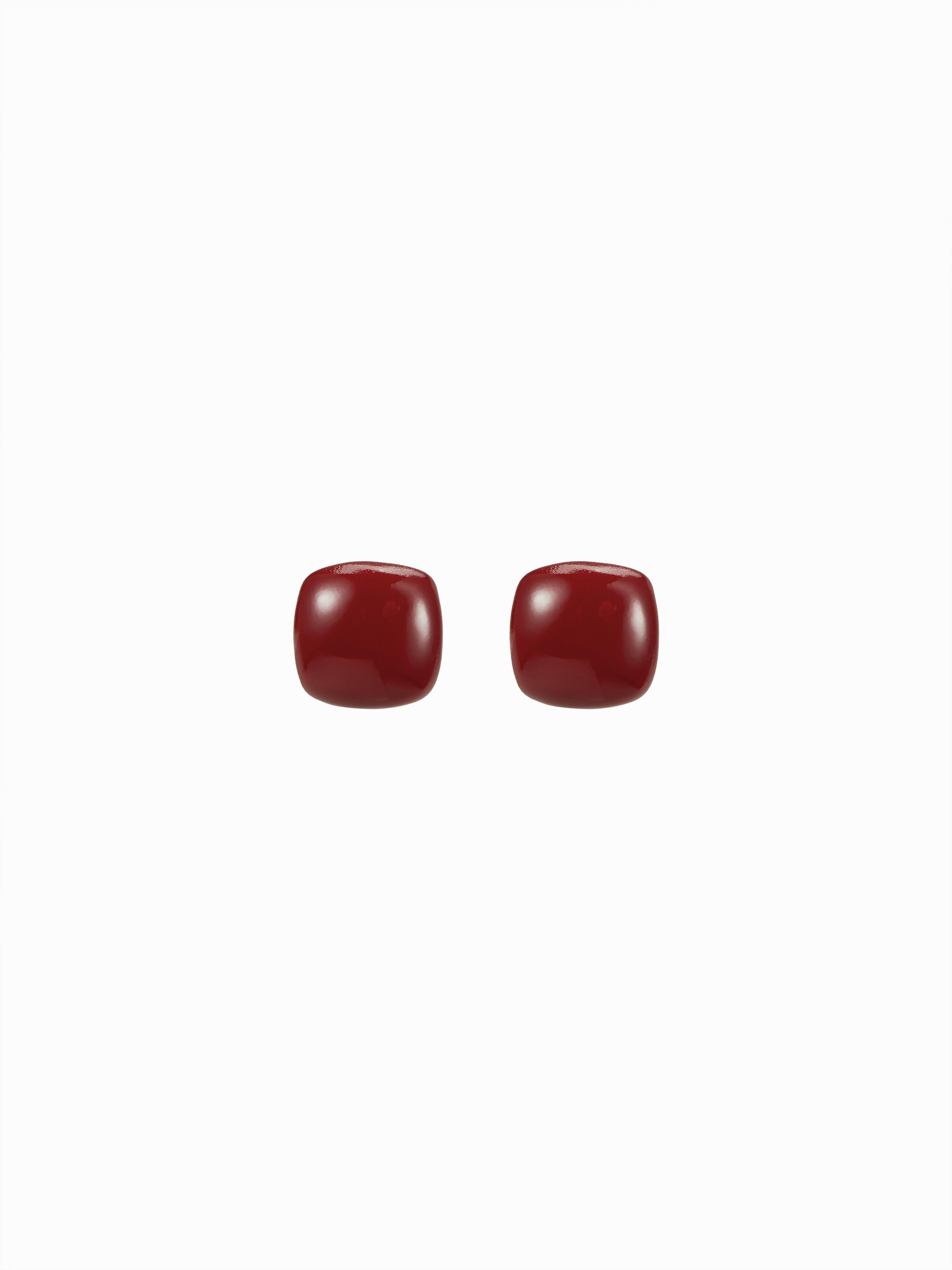 SQUARE RESIN STUD EARRINGS by CIDER