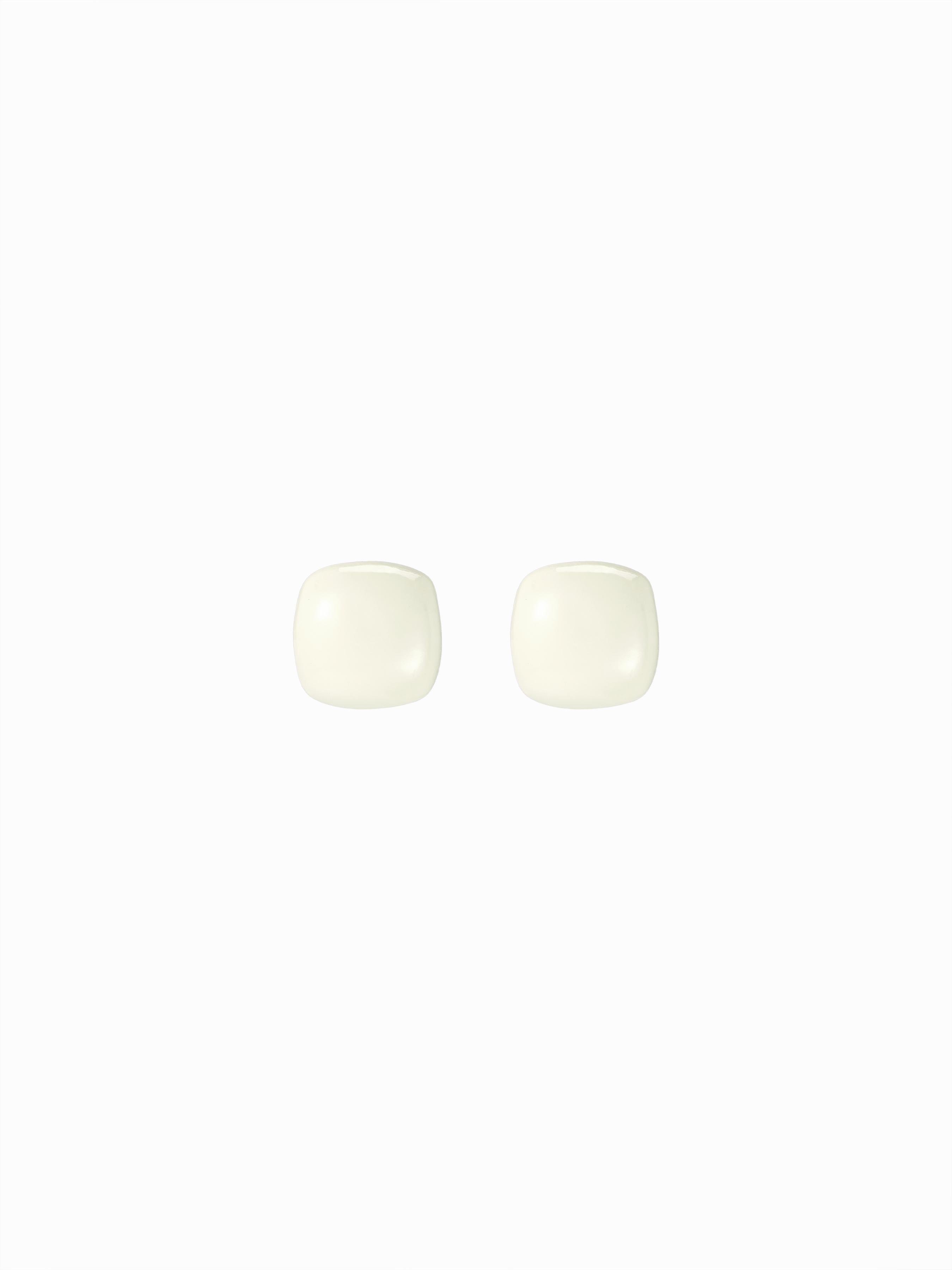 SQUARE RESIN STUD EARRINGS by CIDER