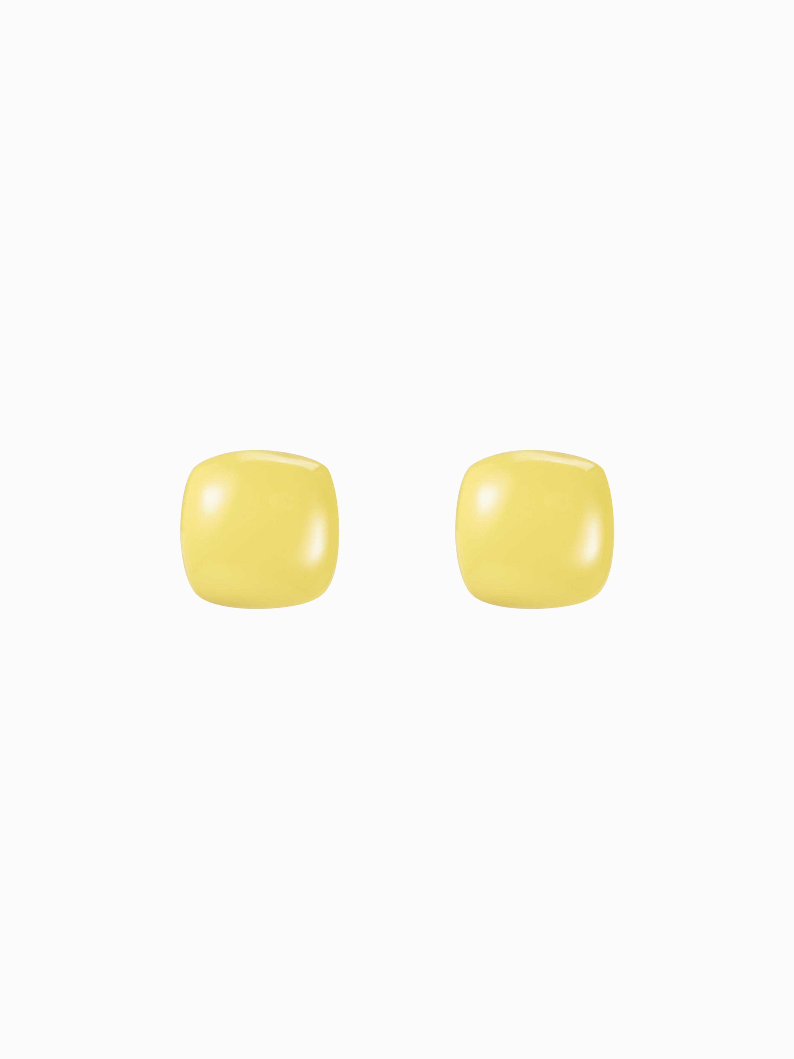 SQUARE RESIN STUD EARRINGS by CIDER