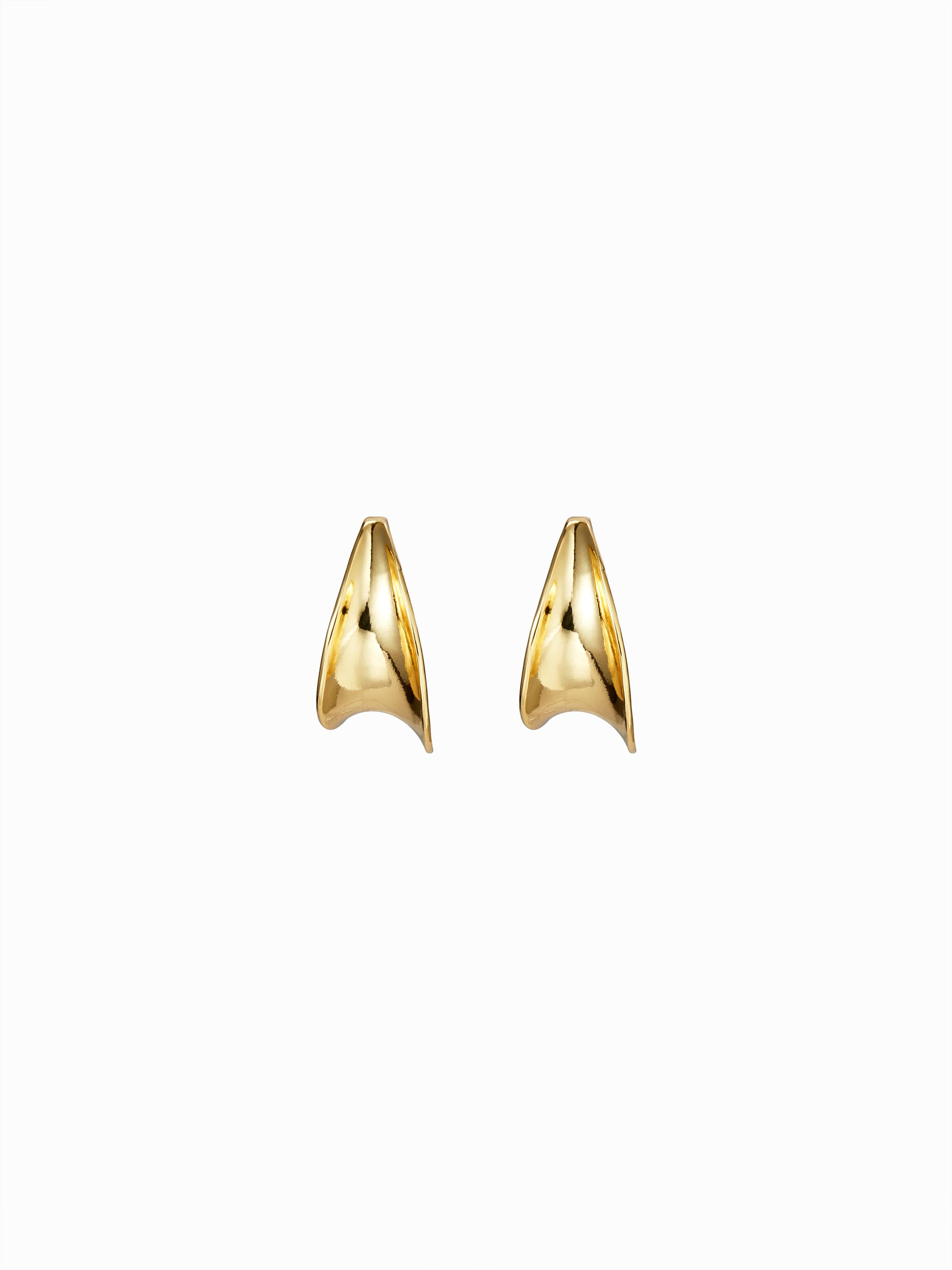STAINLESS STEEL C-SHAPE HOOP EARRINGS by CIDER