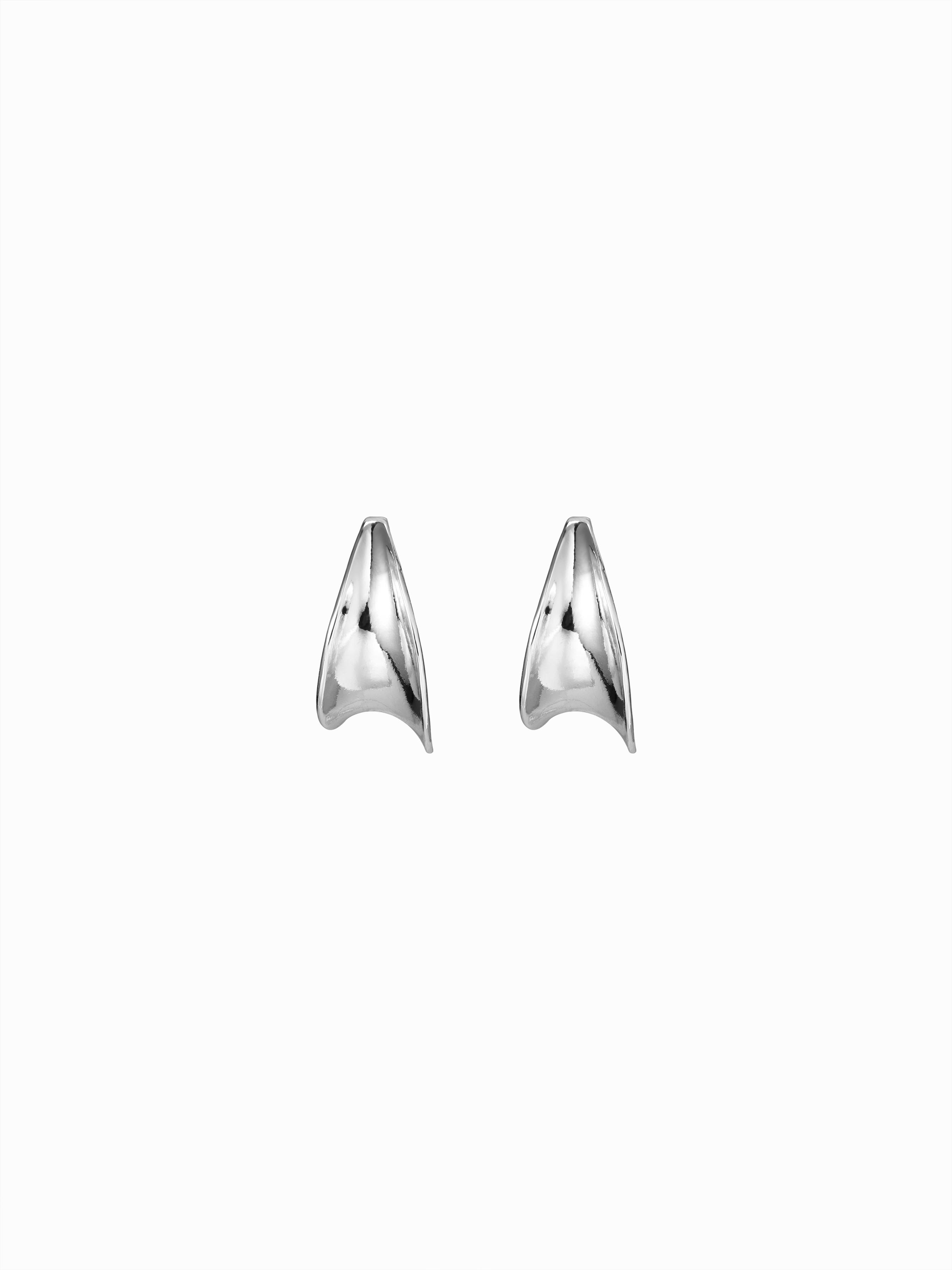 STAINLESS STEEL C-SHAPE HOOP EARRINGS by CIDER