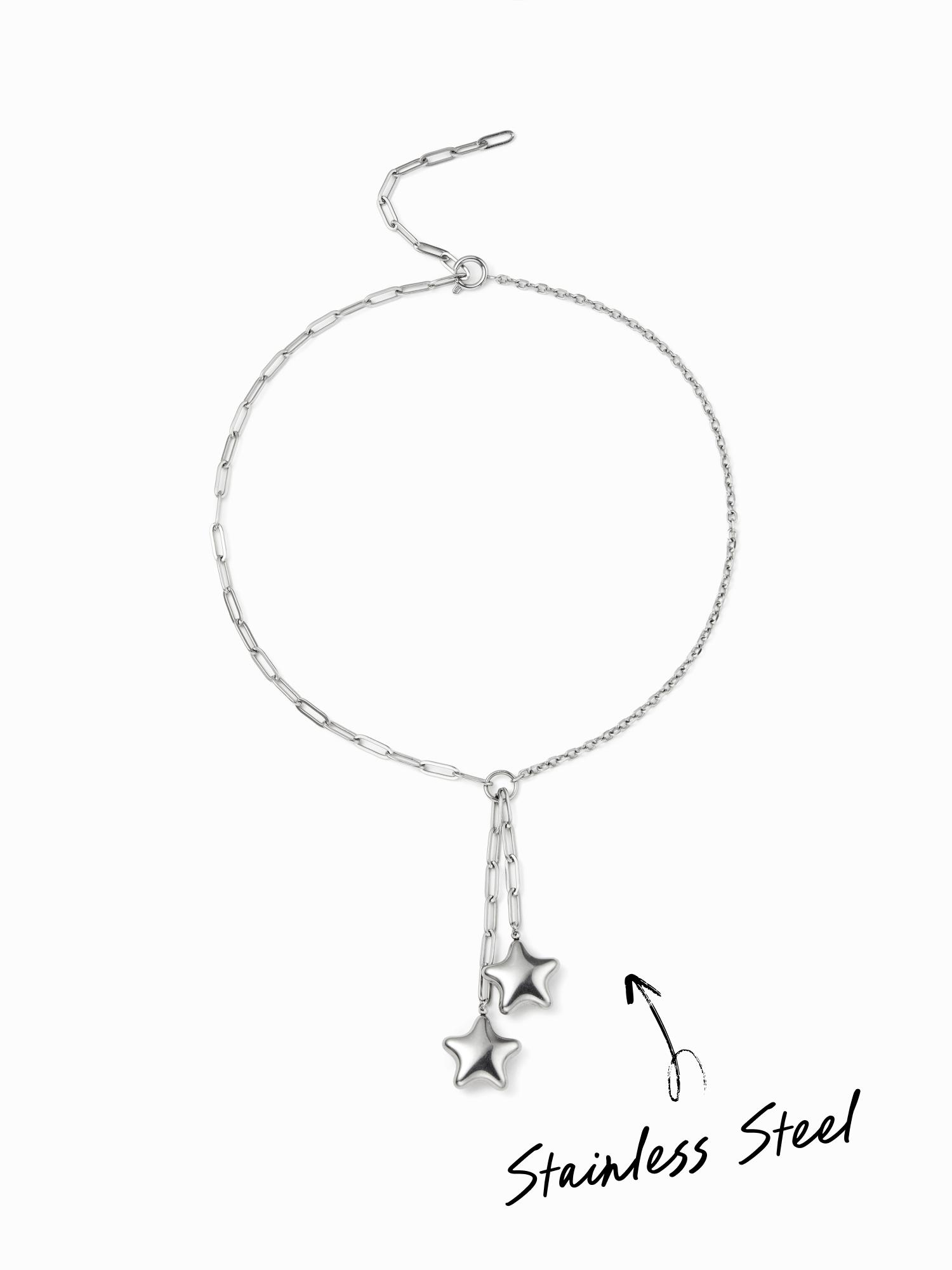 STAINLESS STEEL STAR PENDANT NECKLACE by CIDER