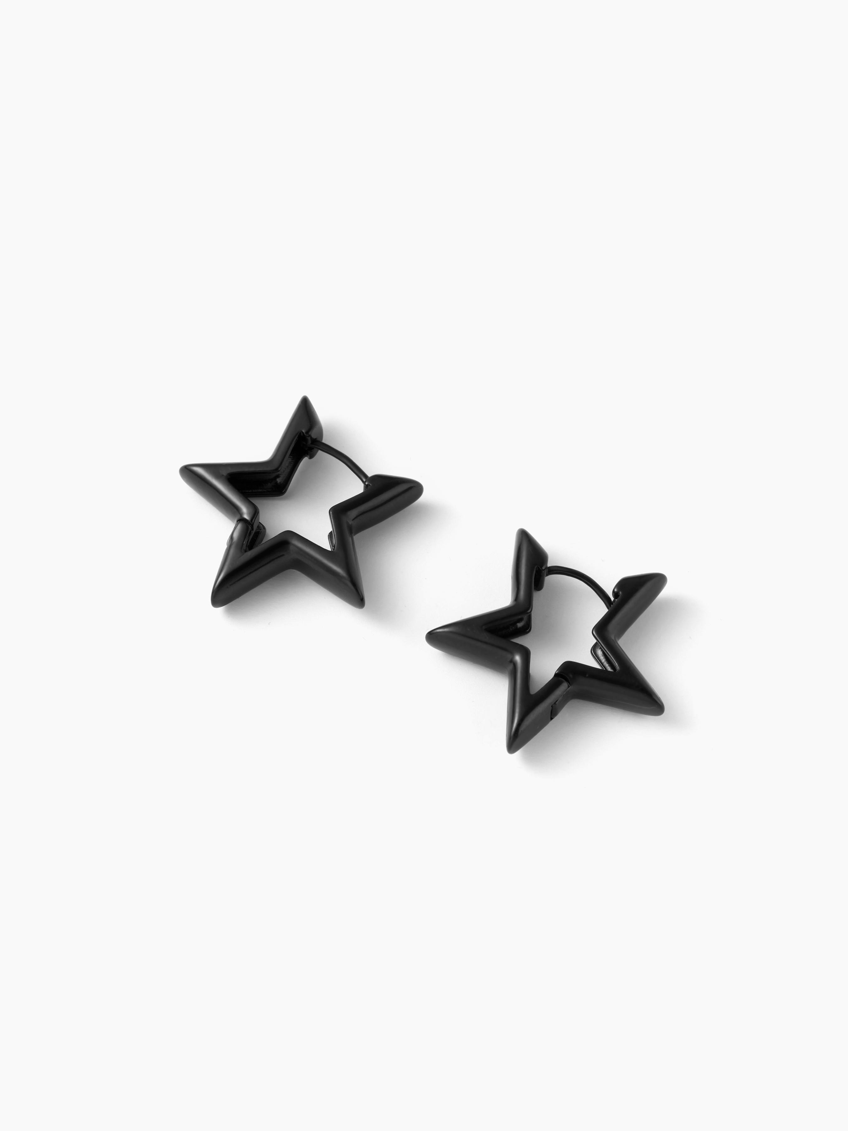 STAR HOOP EARRINGS by CIDER