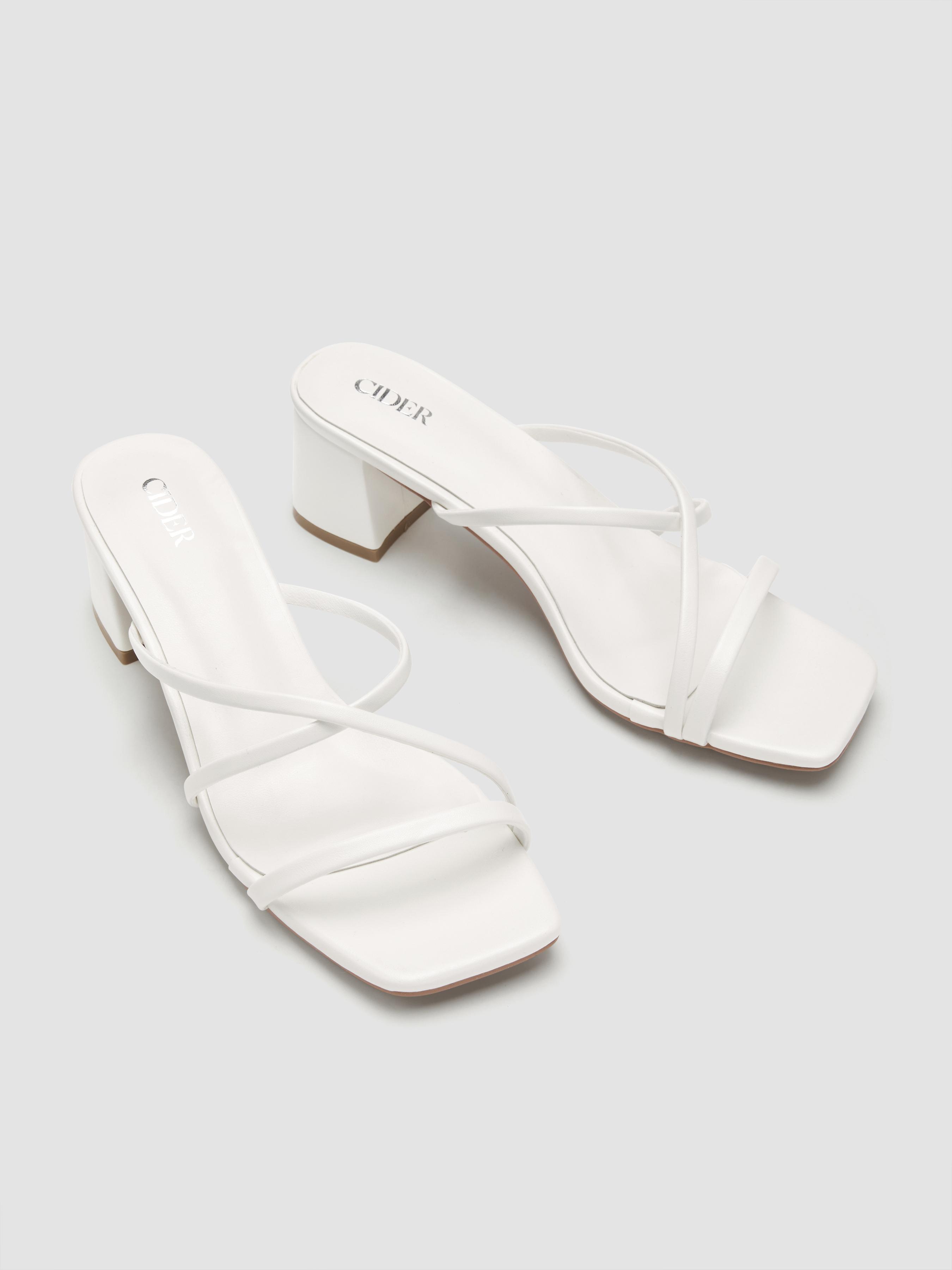STRAP CHUNKY HEEL SANDALS by CIDER