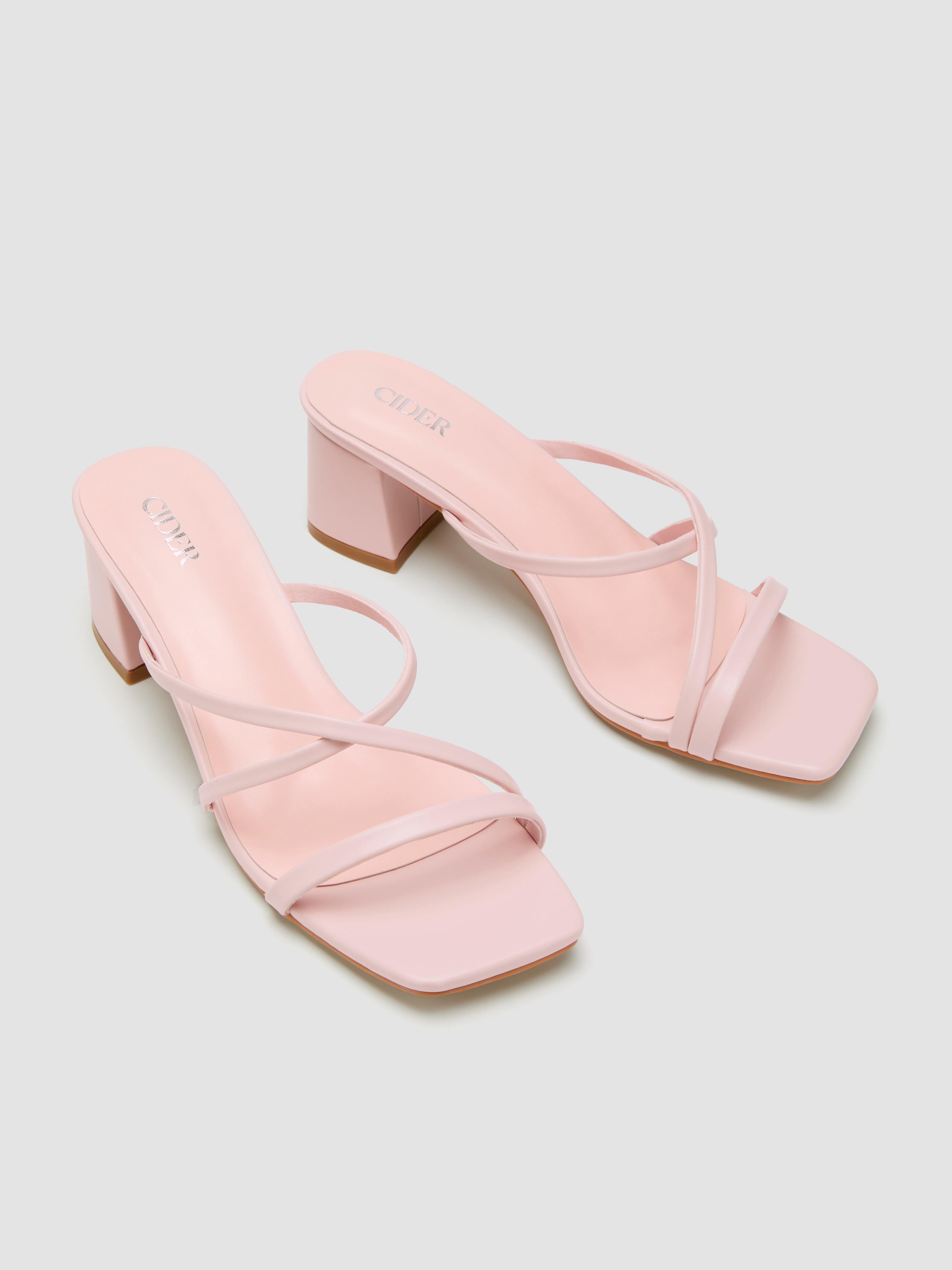 STRAP CHUNKY HEEL SANDALS by CIDER