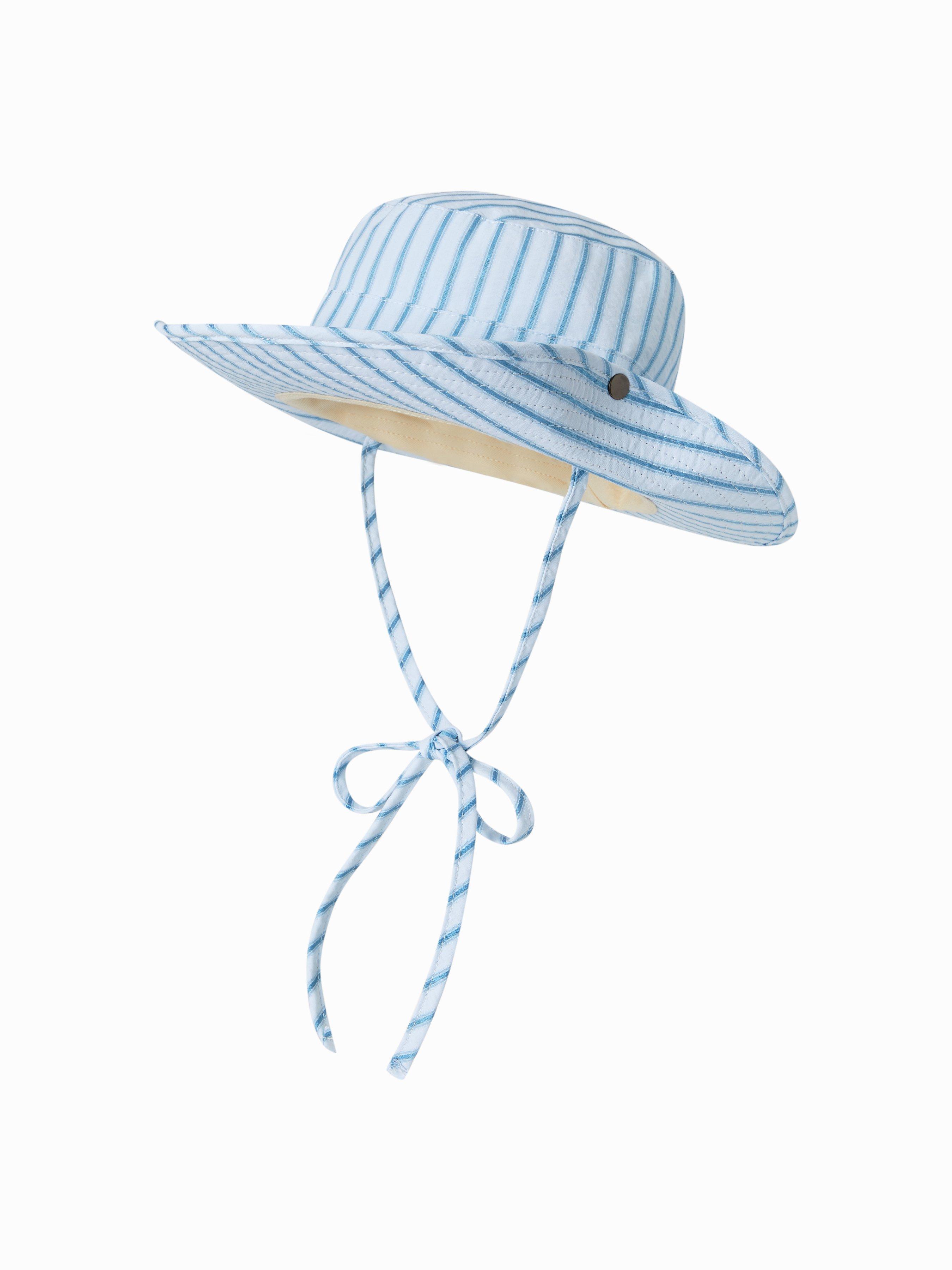 STRIPED LACE-UP BUCKET HAT by CIDER