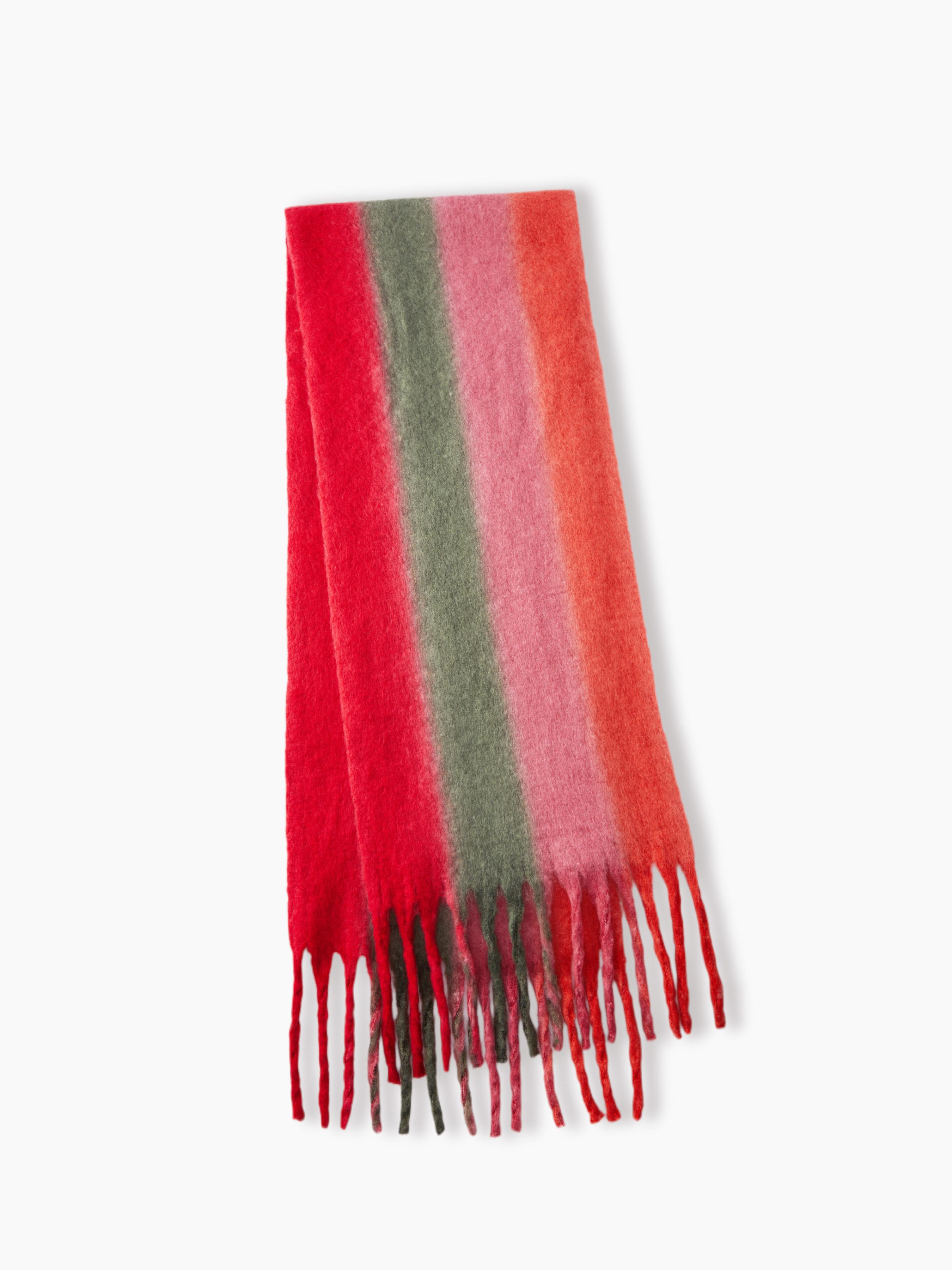 STRIPED TASSEL SCARF by CIDER