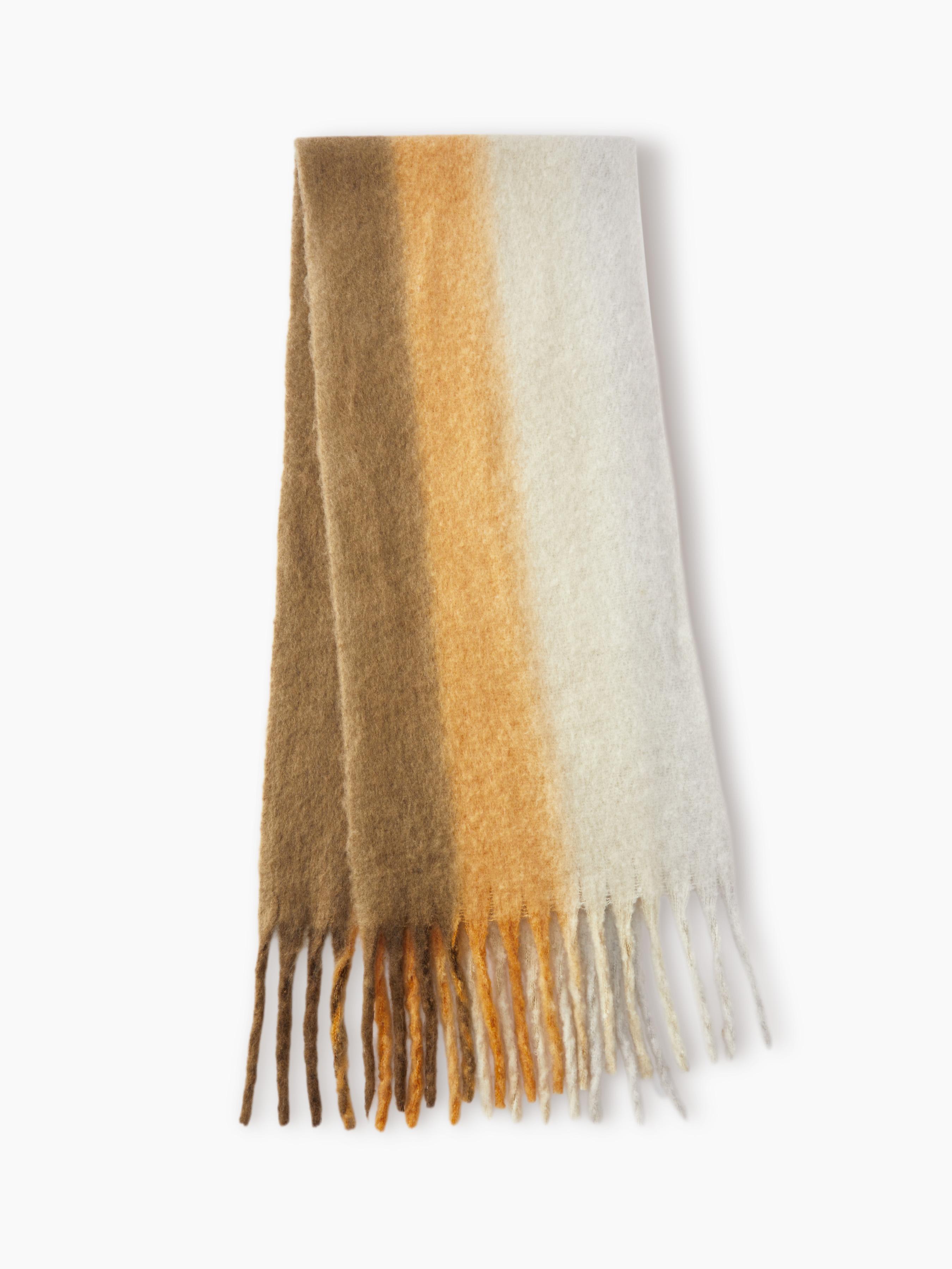 STRIPED TASSEL SCARF by CIDER