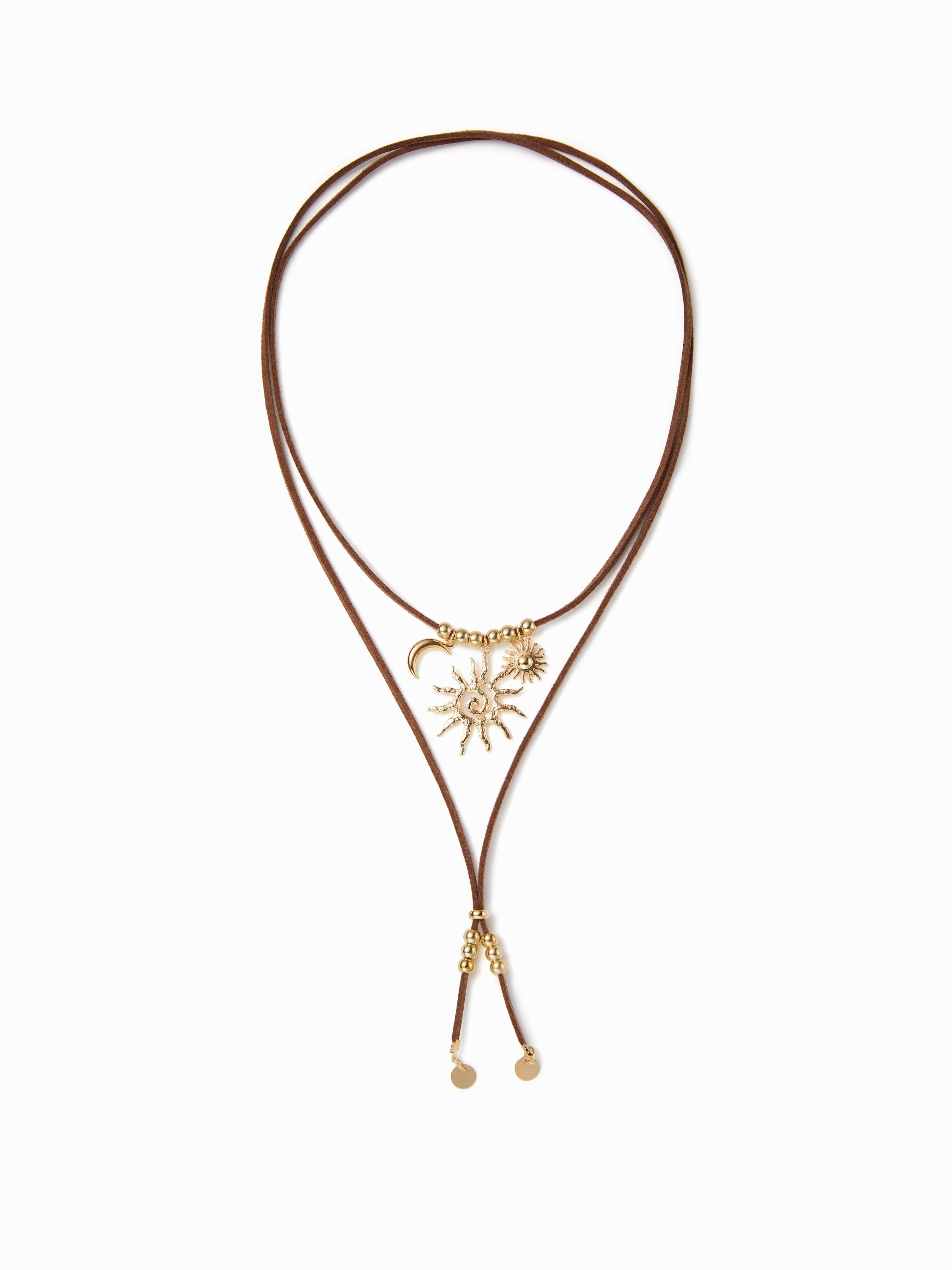 SUN & MOON PENDANT NECKLACE by CIDER