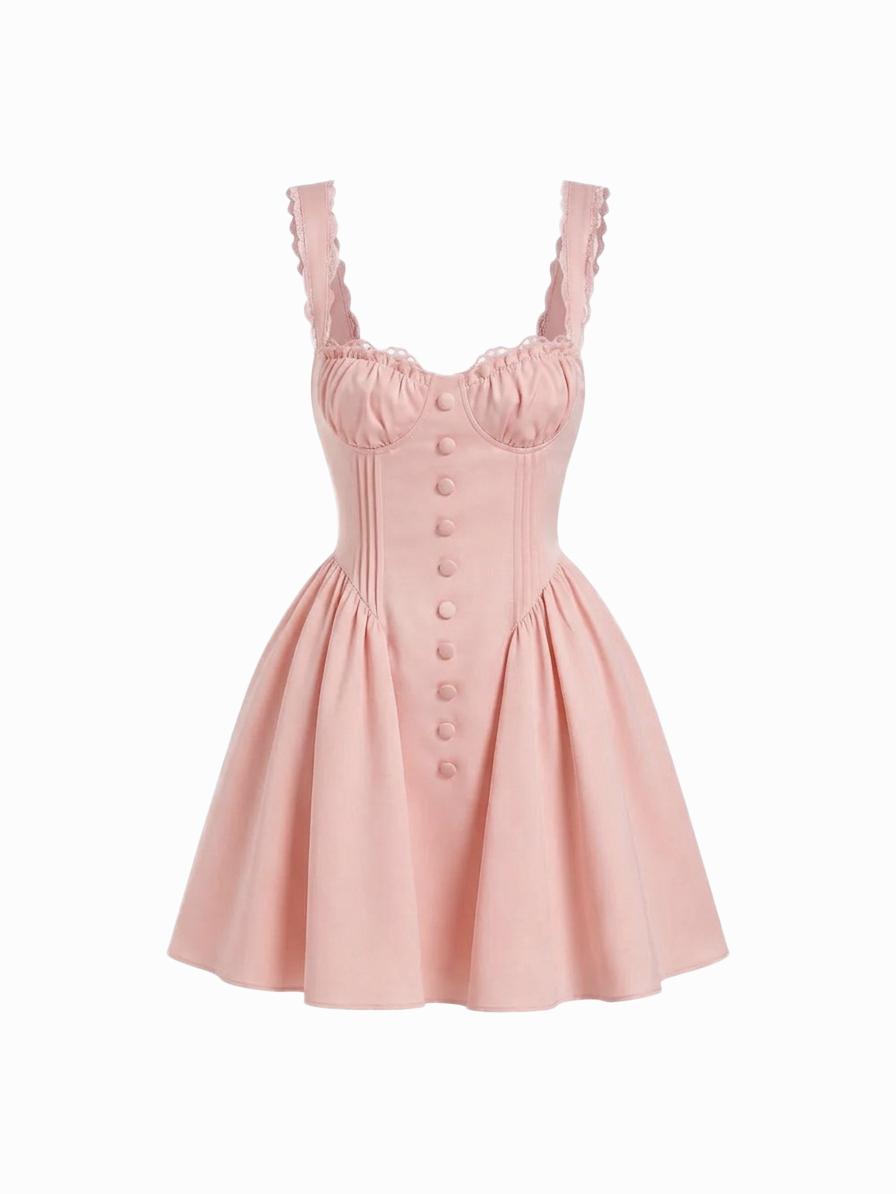 Satin Sculptural Sweetheart Ruched Lace Up Tank Mini Dress by CIDER