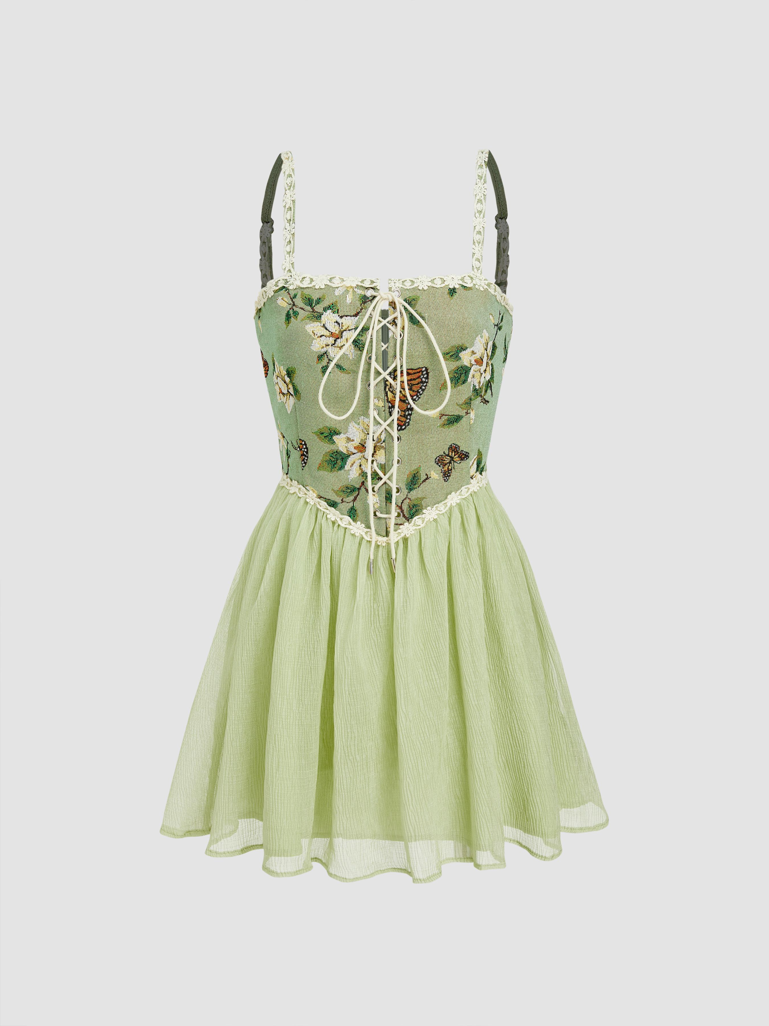 Secret Garden Corset Mini Dress by CIDER