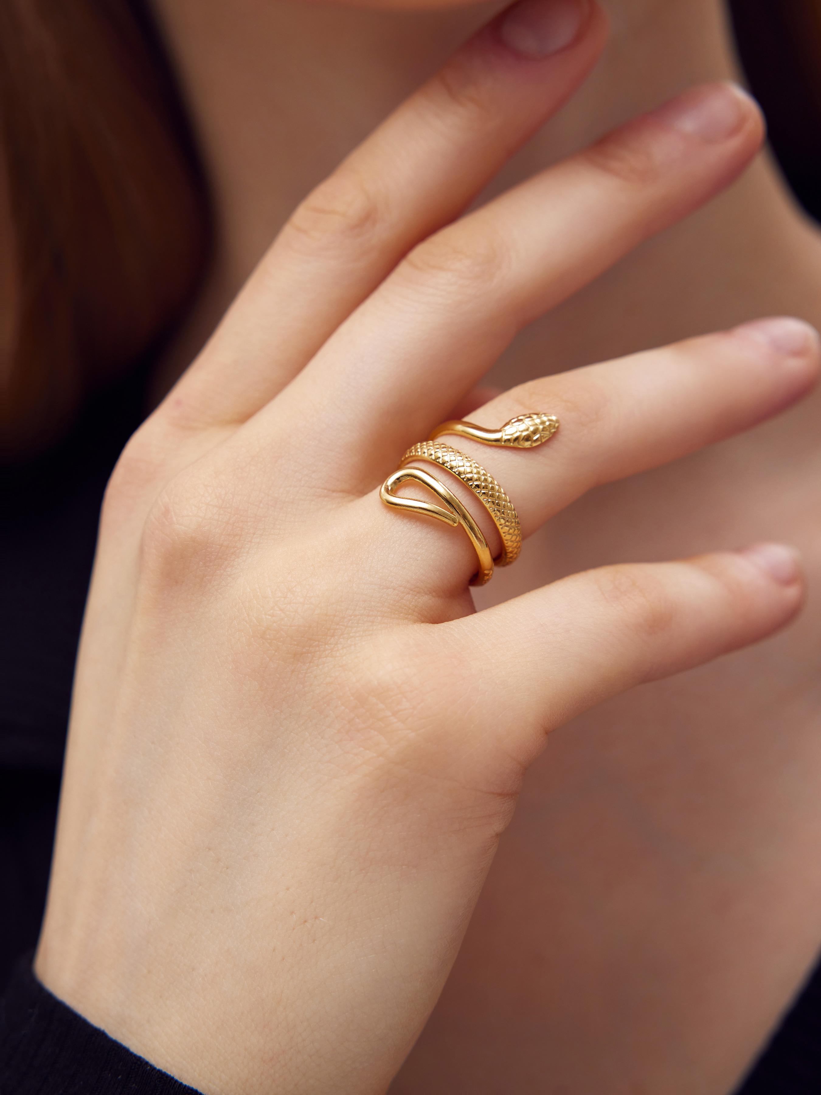 Snake Design Ring by CIDER