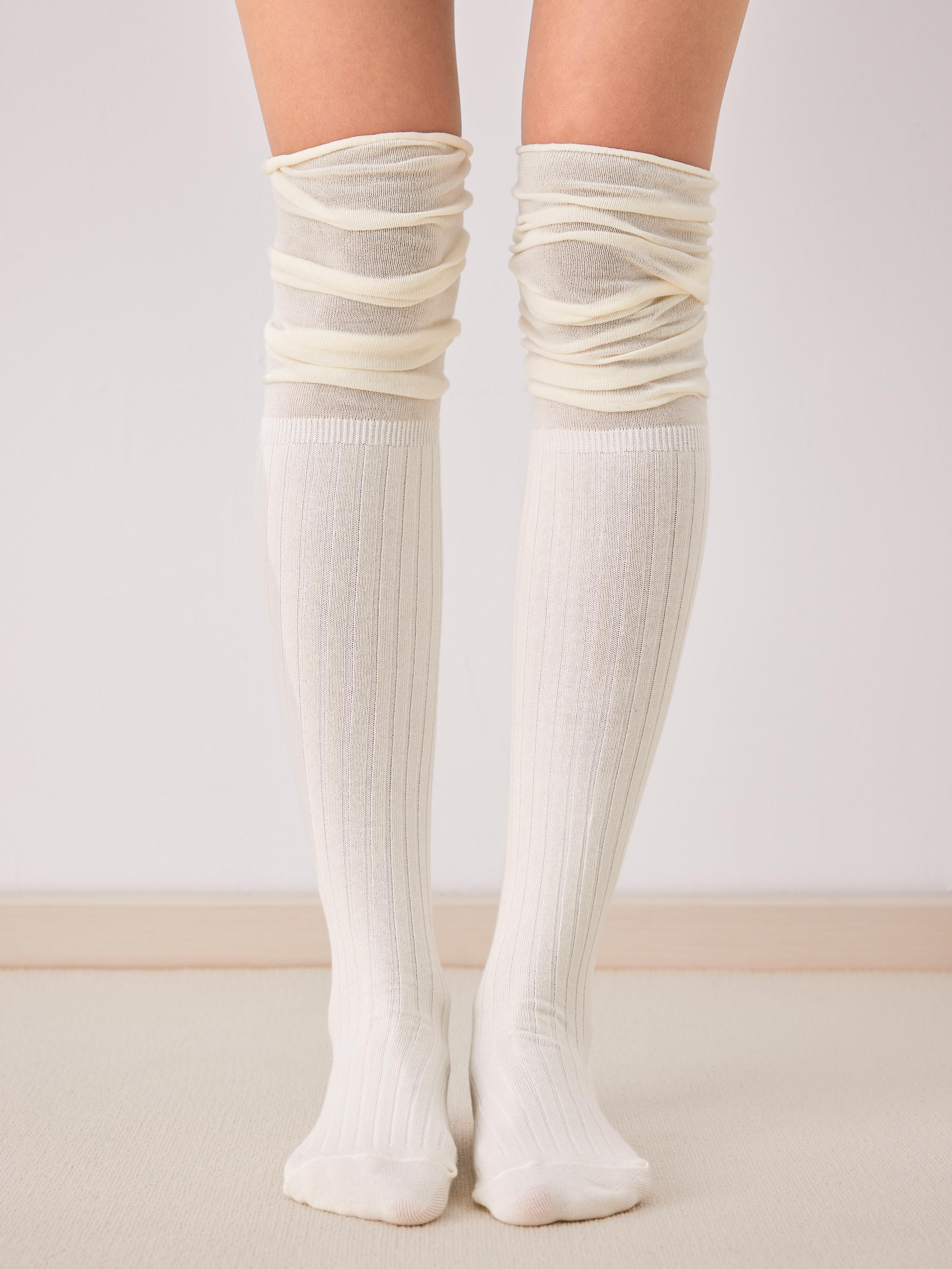Solid Over The Knee Socks by CIDER