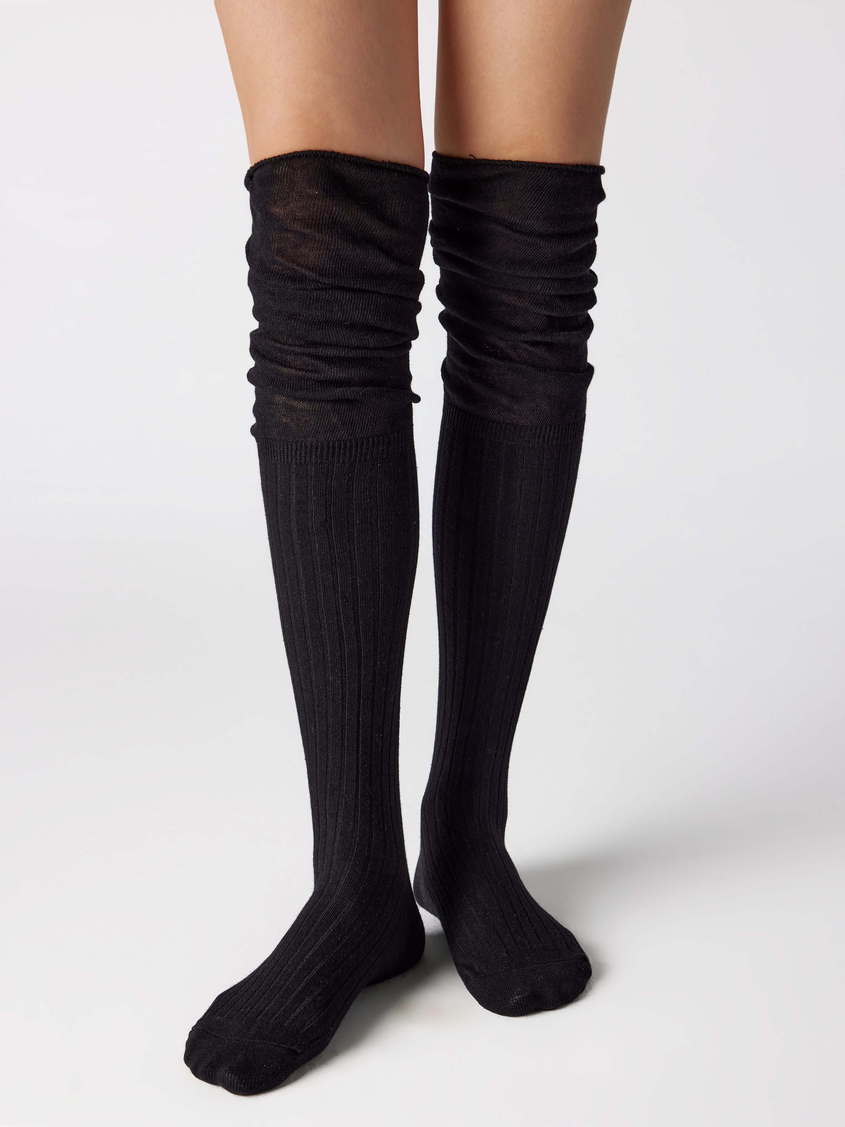 Solid Over The Knee Socks by CIDER