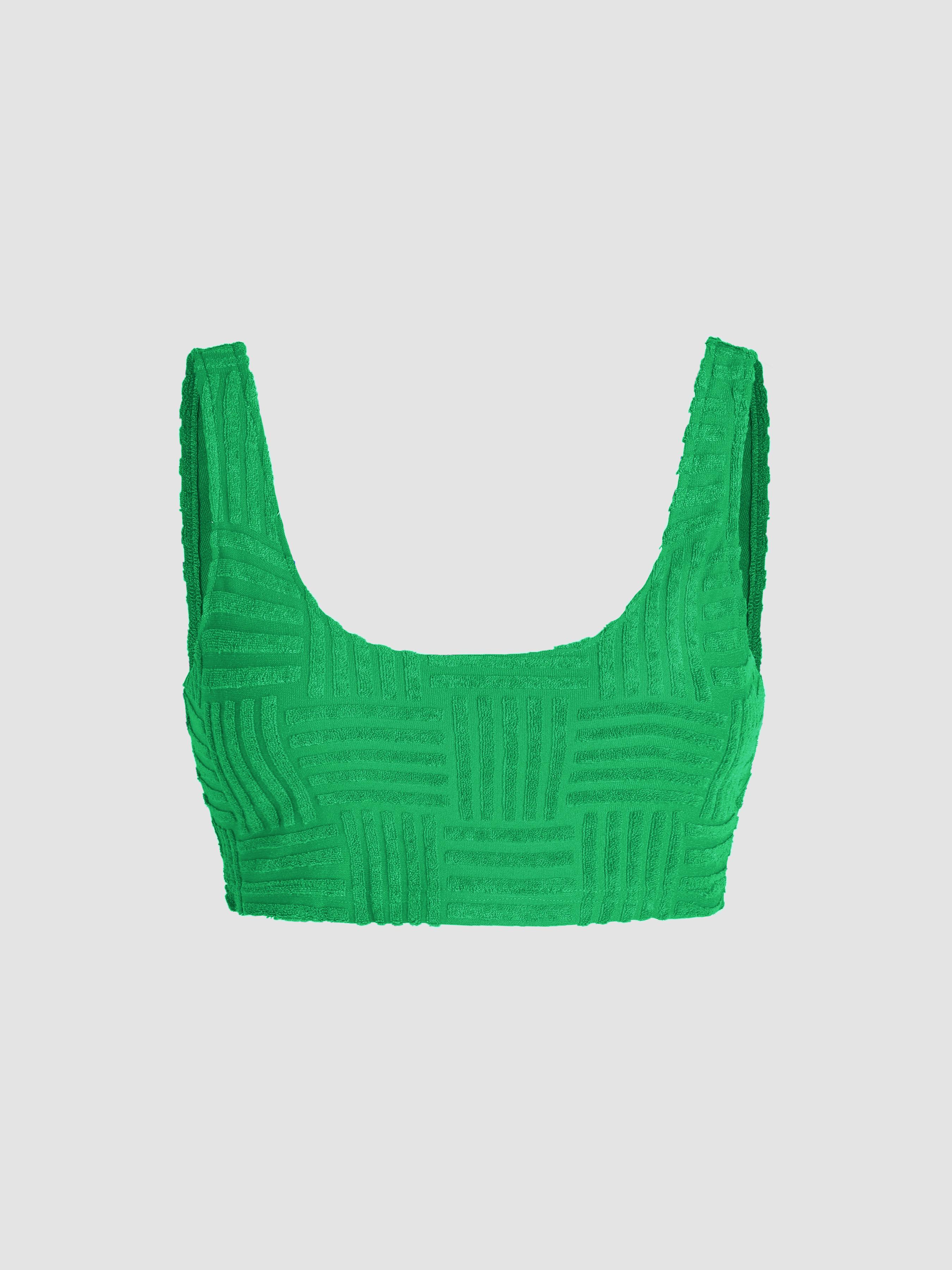 Solid Terry Crop Tank Top by CIDER