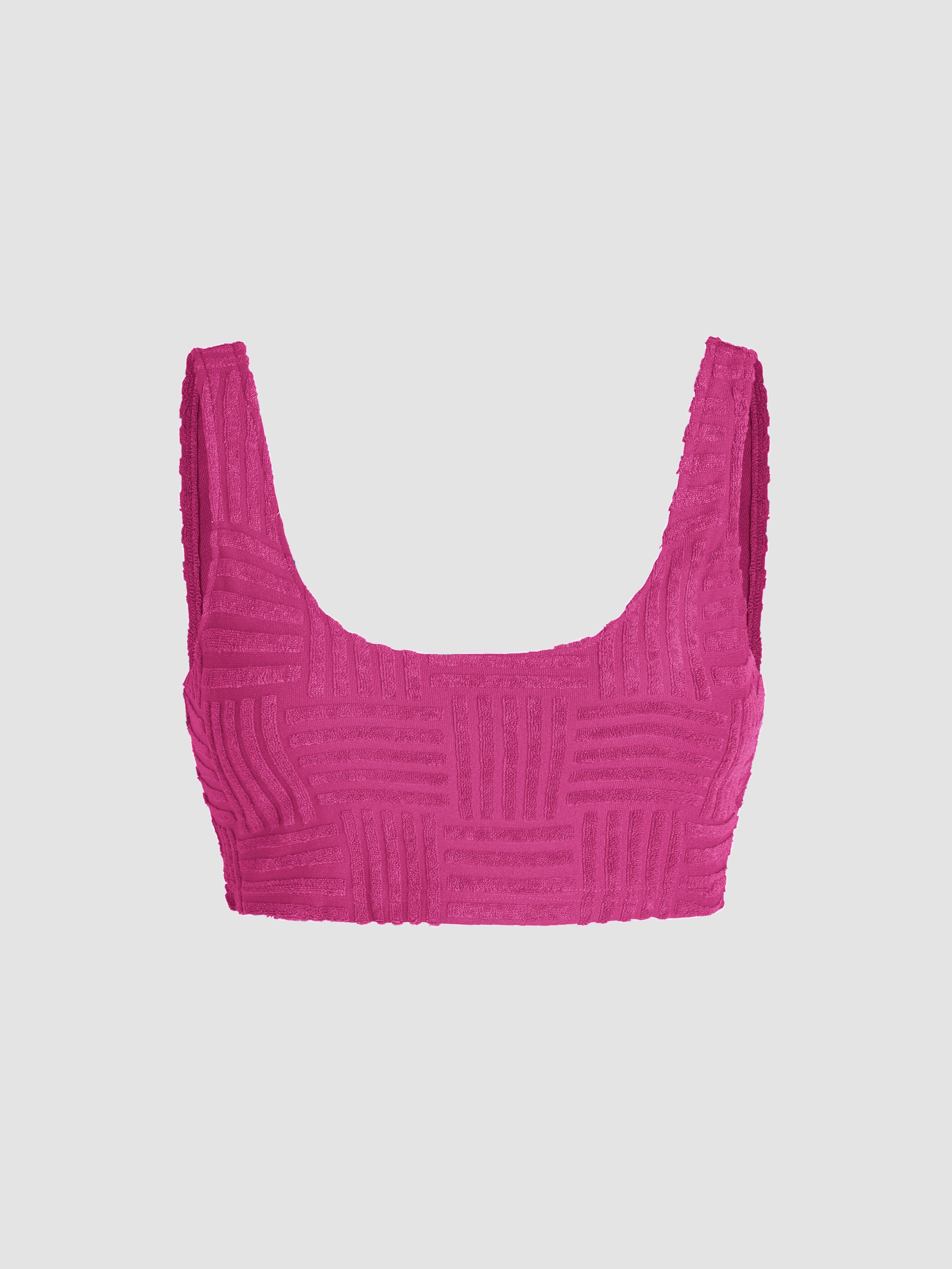Solid Terry Crop Tank Top by CIDER