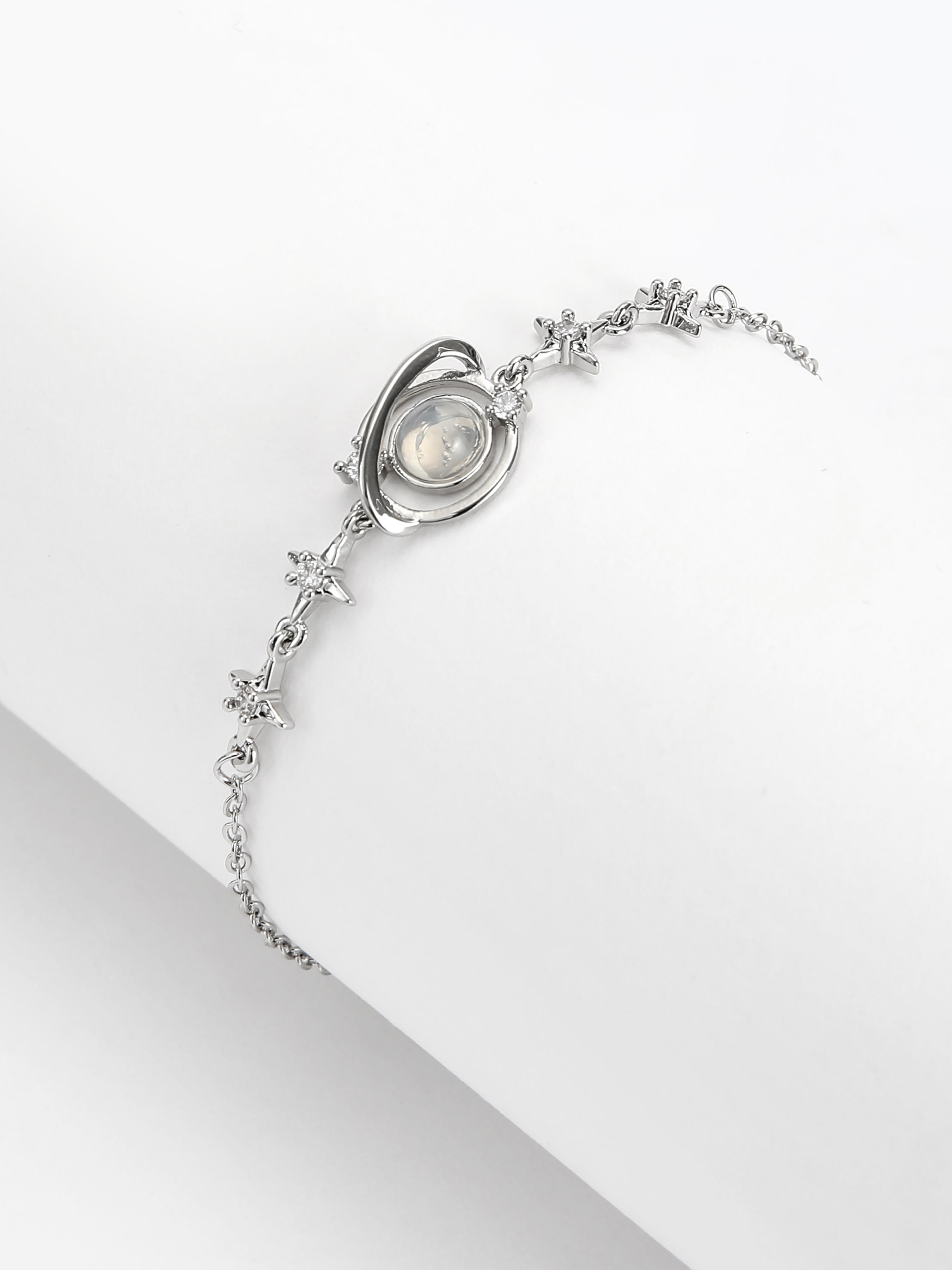 Star & Rhinestone Decor Bracelet by CIDER