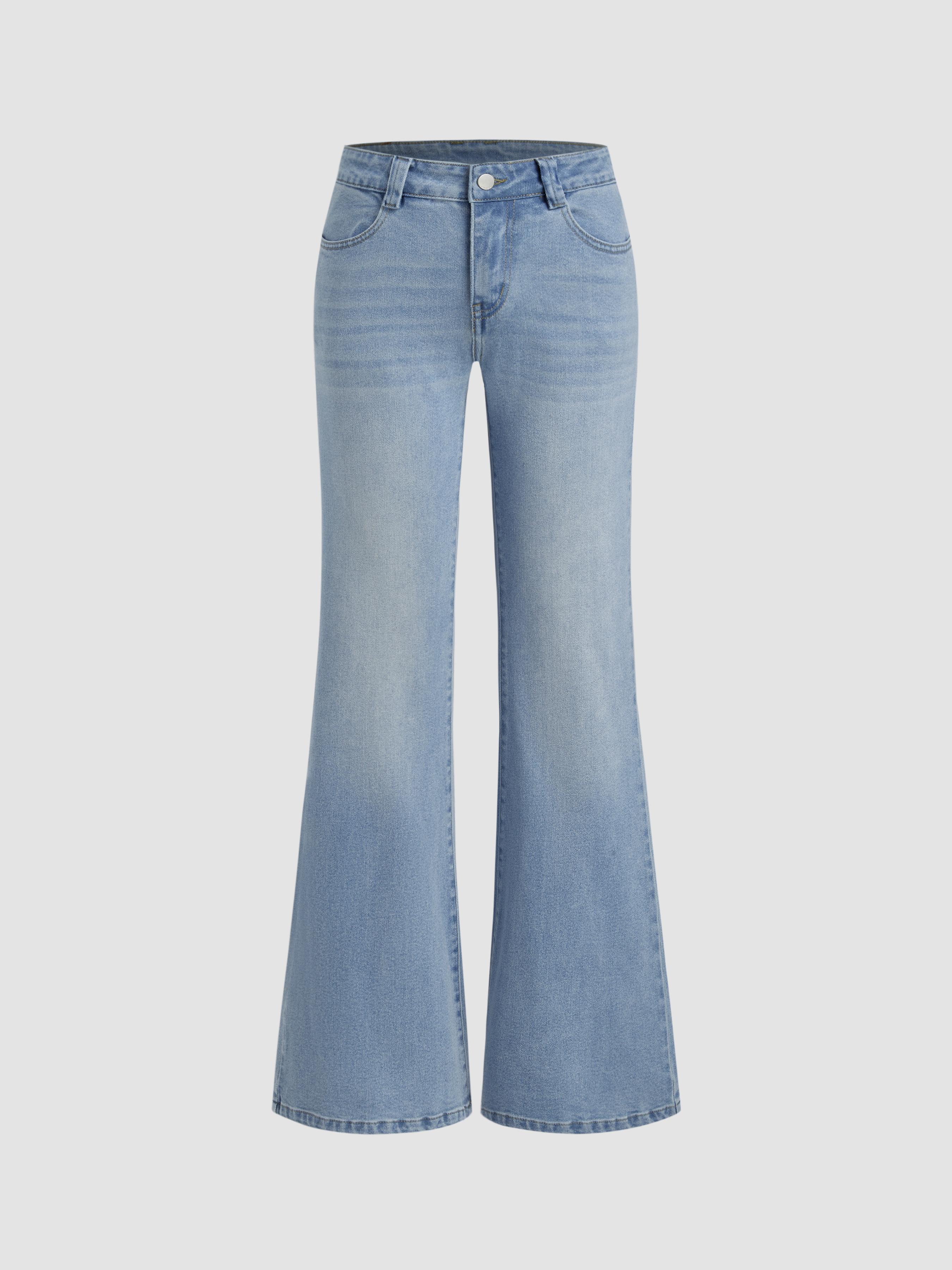 Stretch Cider Denim Low Rise Bootcut Jeans by CIDER