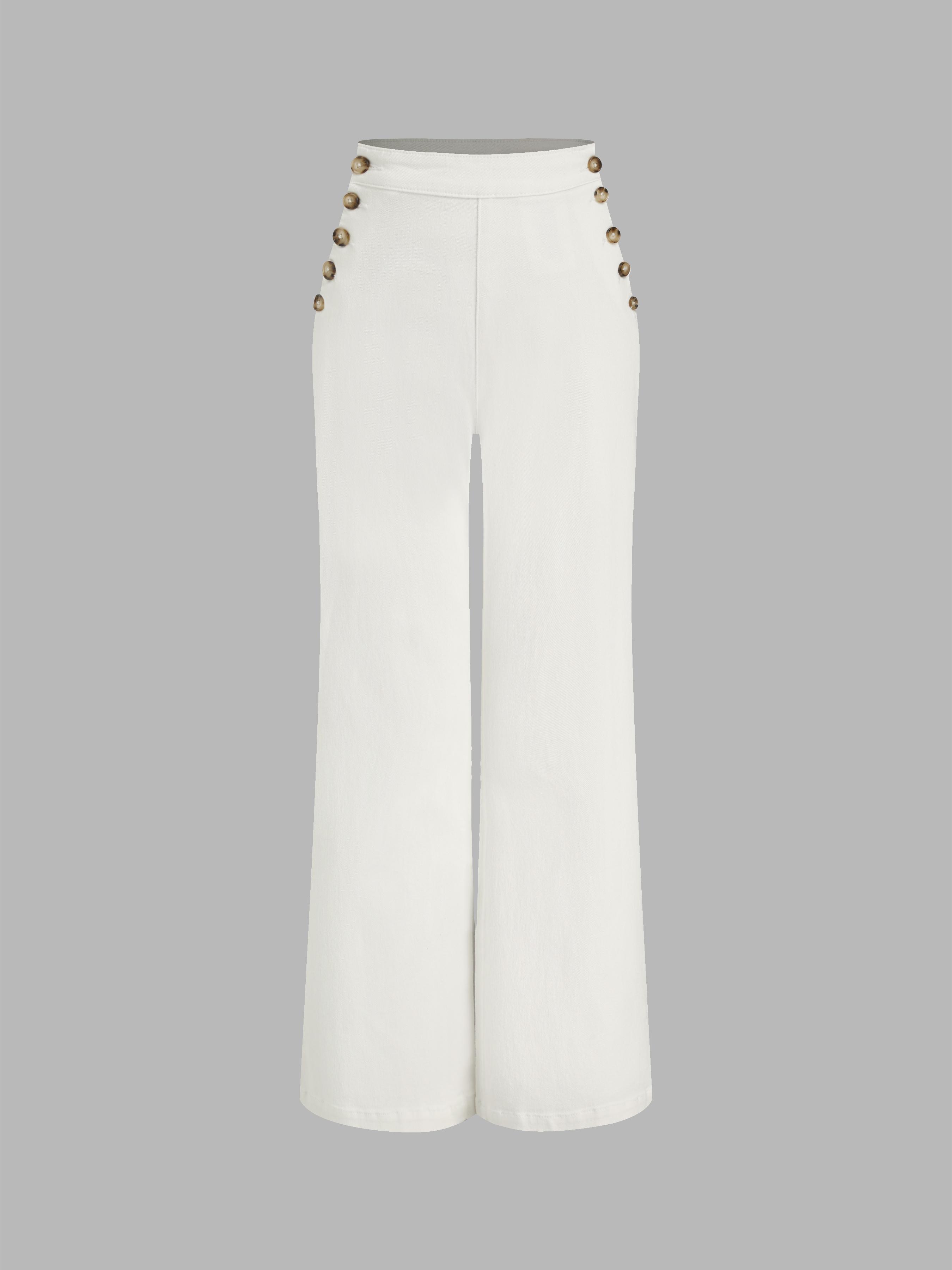 Stretch High Waist Straight Leg Jeans by CIDER
