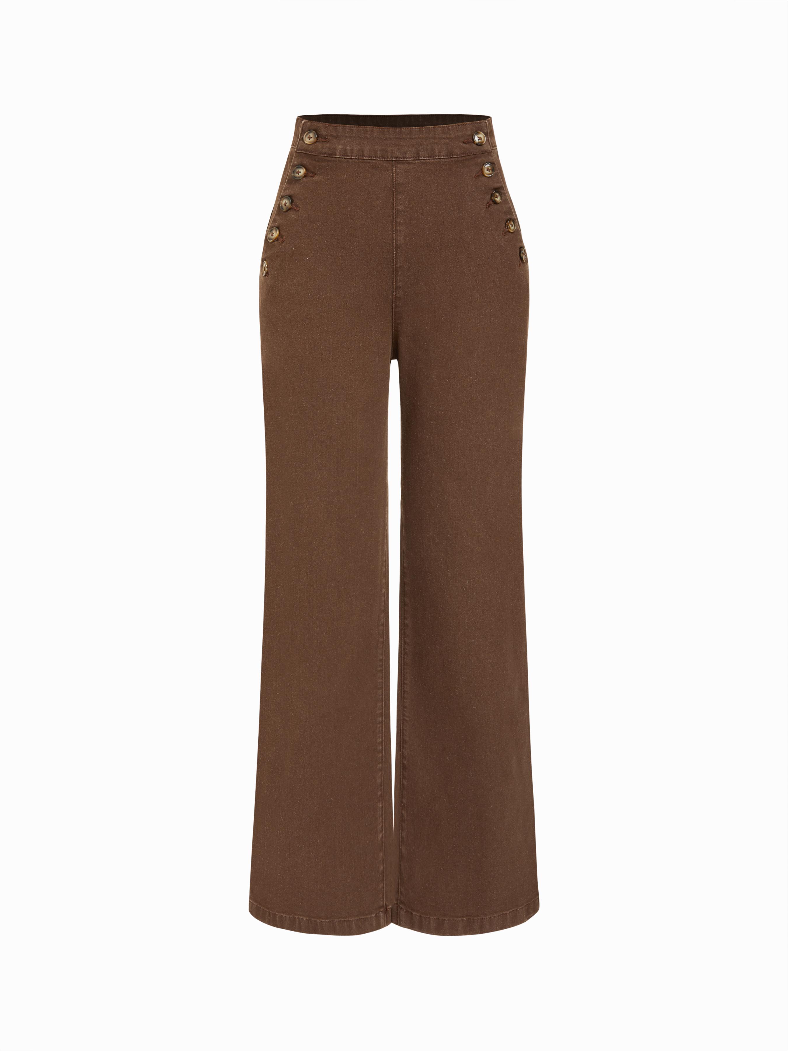 Stretch High Waist Straight Leg Jeans by CIDER