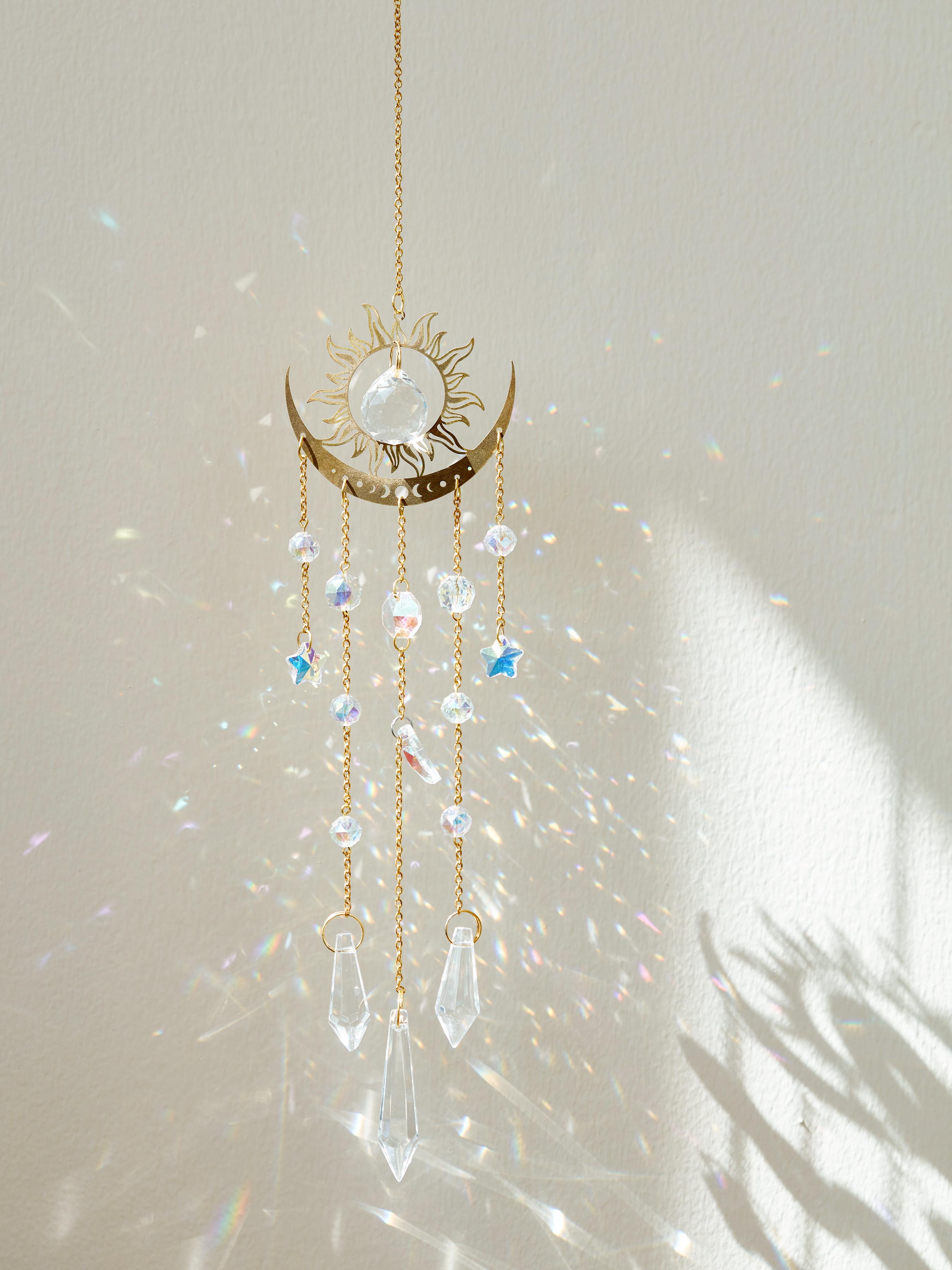 Sun & Moon Gemstone Wall Hanging by CIDER