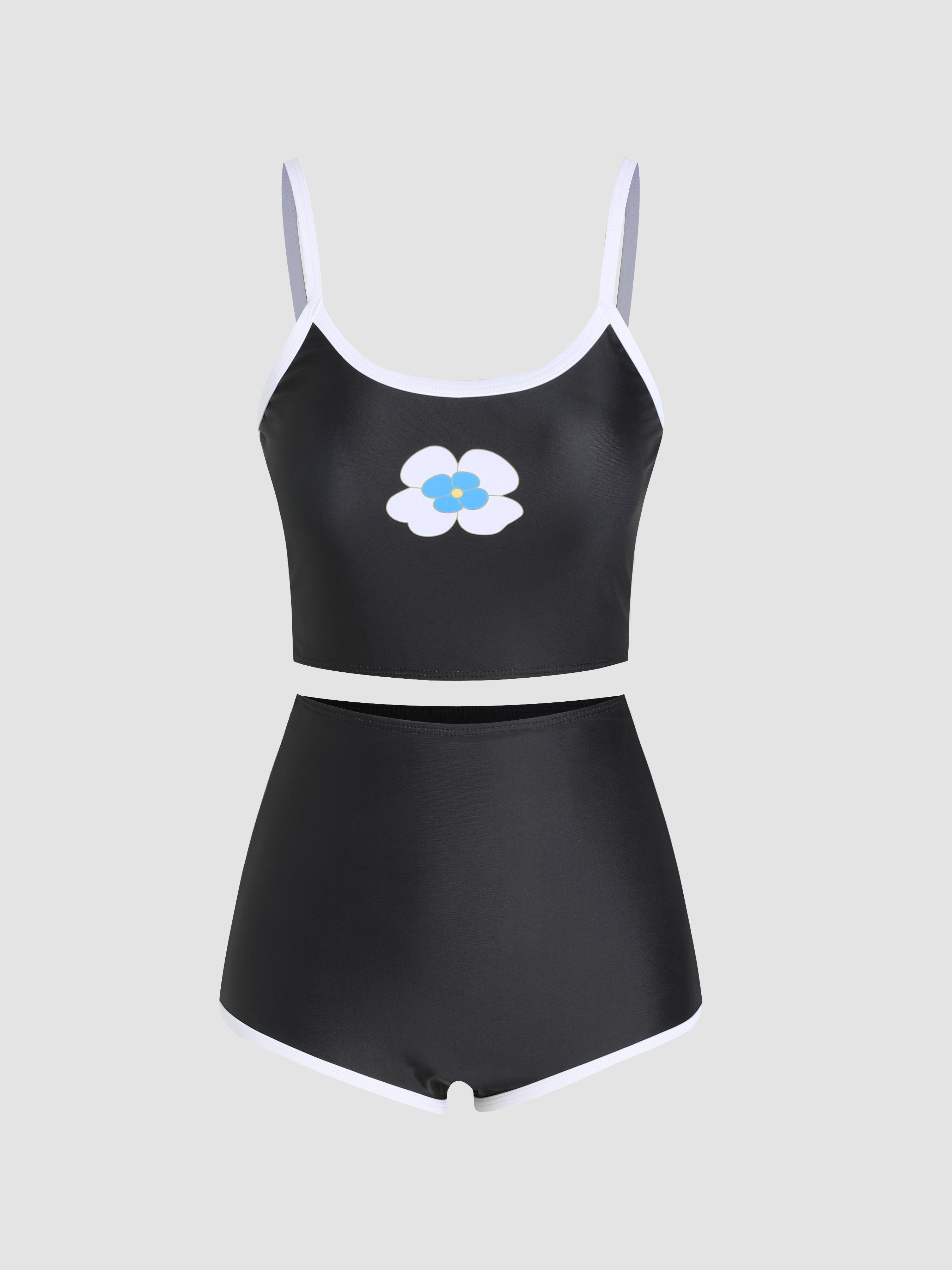 Sunny Flower Print Shaping Tankini Swimsuit by CIDER Sunny Flower Print Shaping Tankini Swimsuit by CIDER