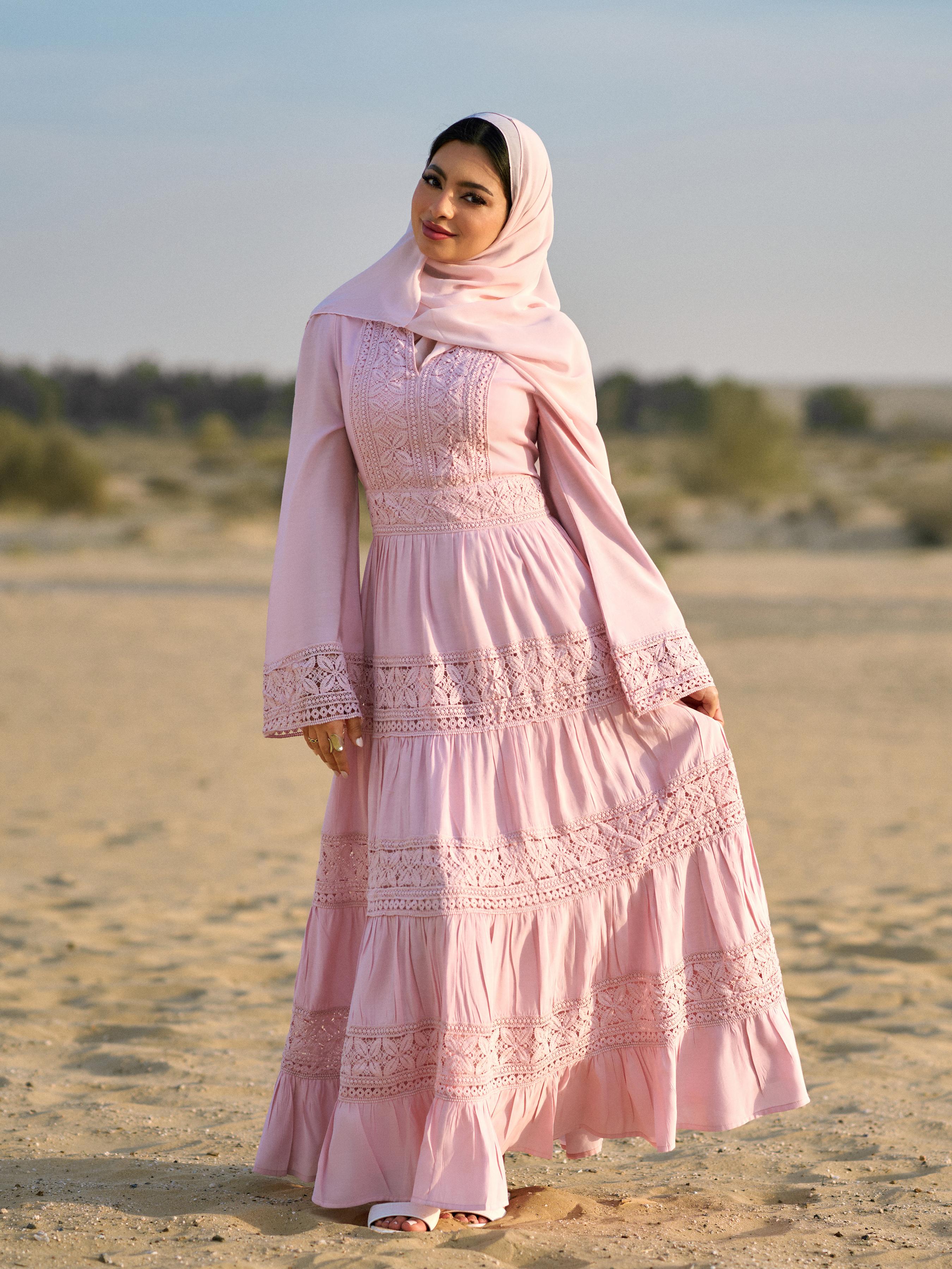 Sweetheart Floral Lace Bell Sleeve Flared Maxi Dress by CIDER