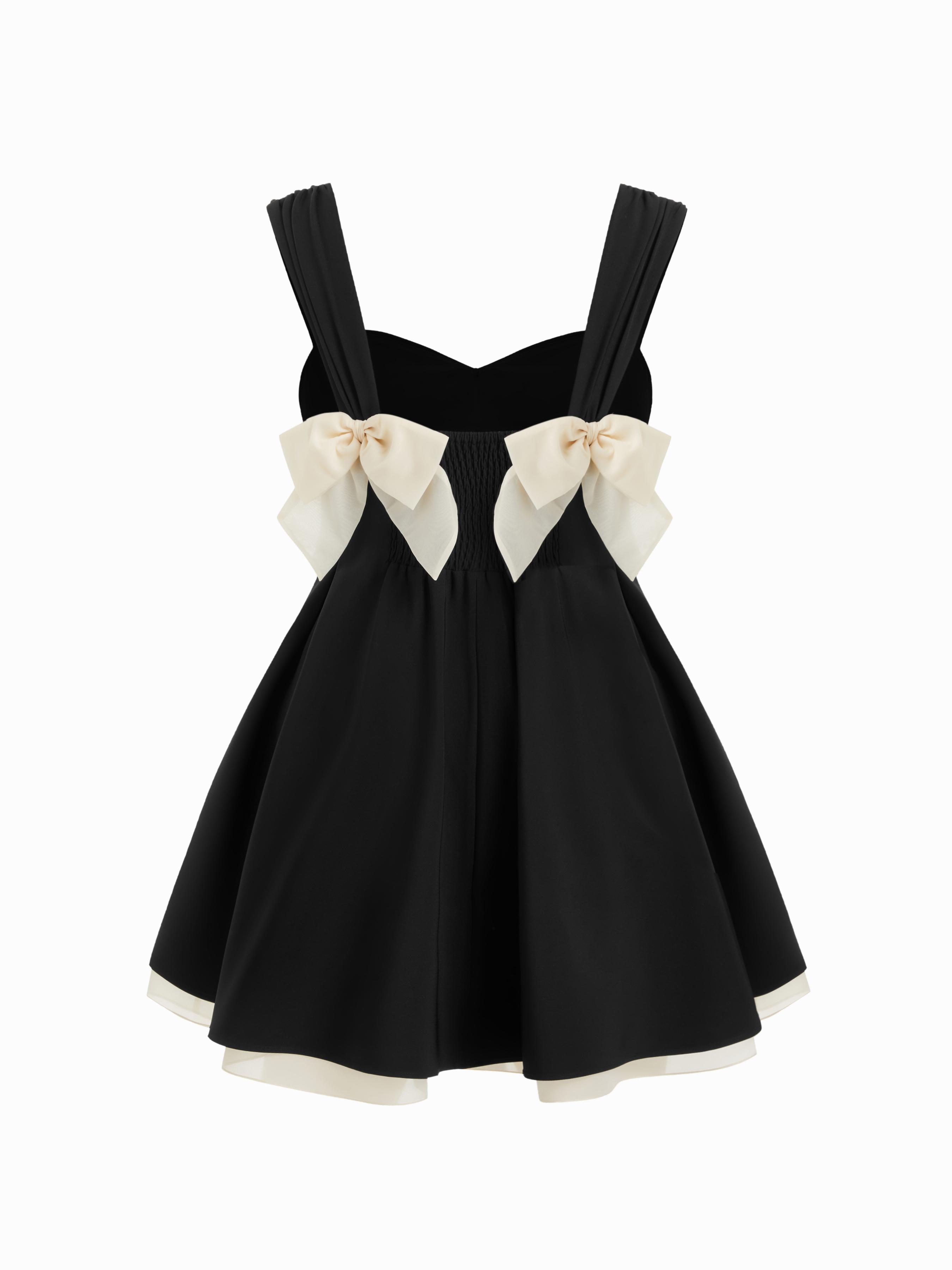 Sweetheart Neck Bowknot A-line Mini Dress Curve & Plus by CIDER